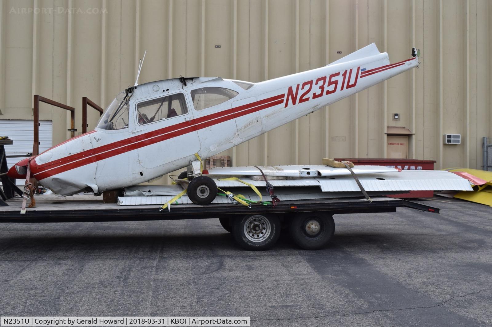 N2351U, 1962 Cessna 172D C/N 17249951, Looks like a nose gear problem.