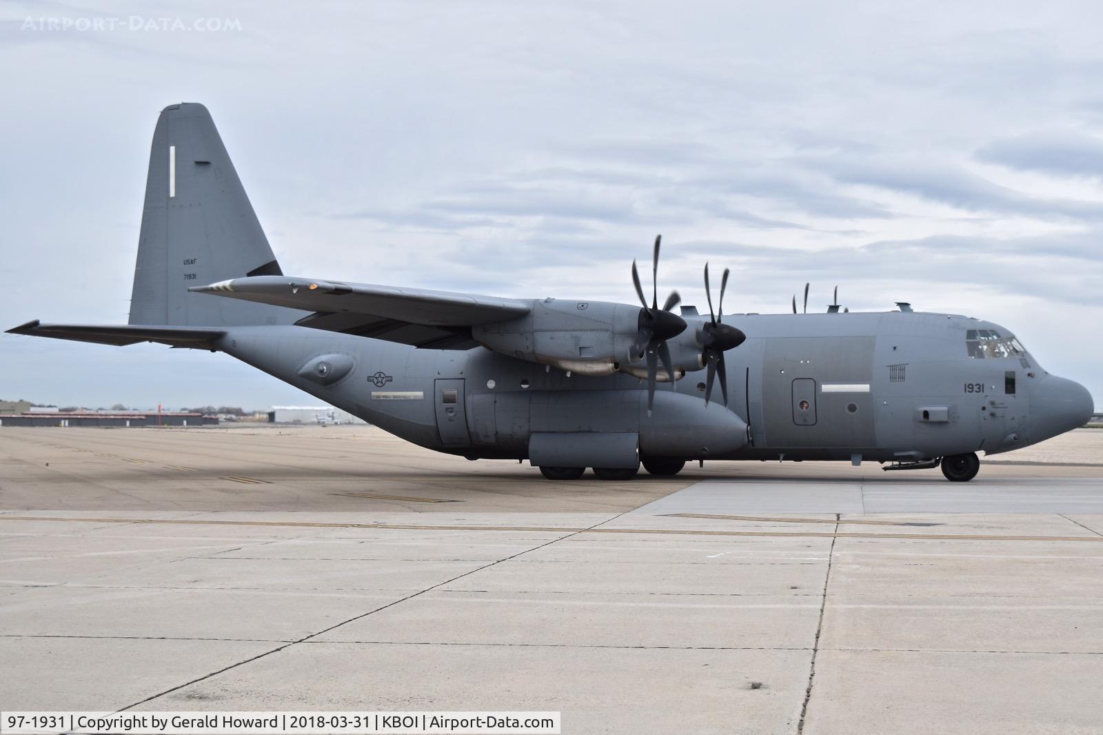 97-1931, 1997 Lockheed Martin EC-130J Commando Solo III C/N 382-5477, Taxiing to RWY 28L.  193rd SOS, 193rd SOW, PA ANG, Harrisburg ANG Base.