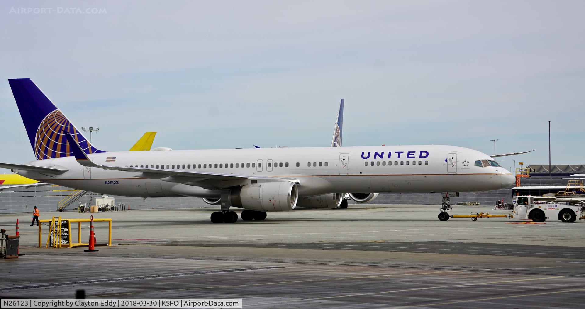 N26123, 1997 Boeing 757-224 C/N 28966, SFO 2018.