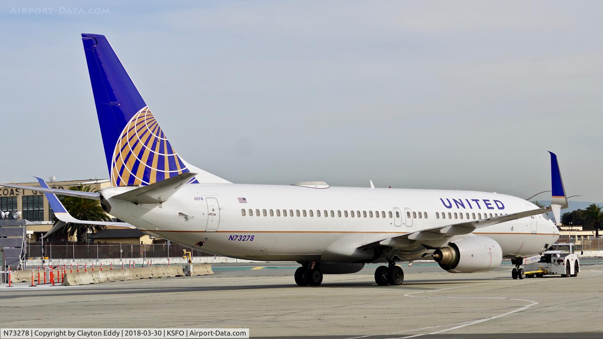 N73278, 2003 Boeing 737-824 C/N 31596, SFO 2018.
