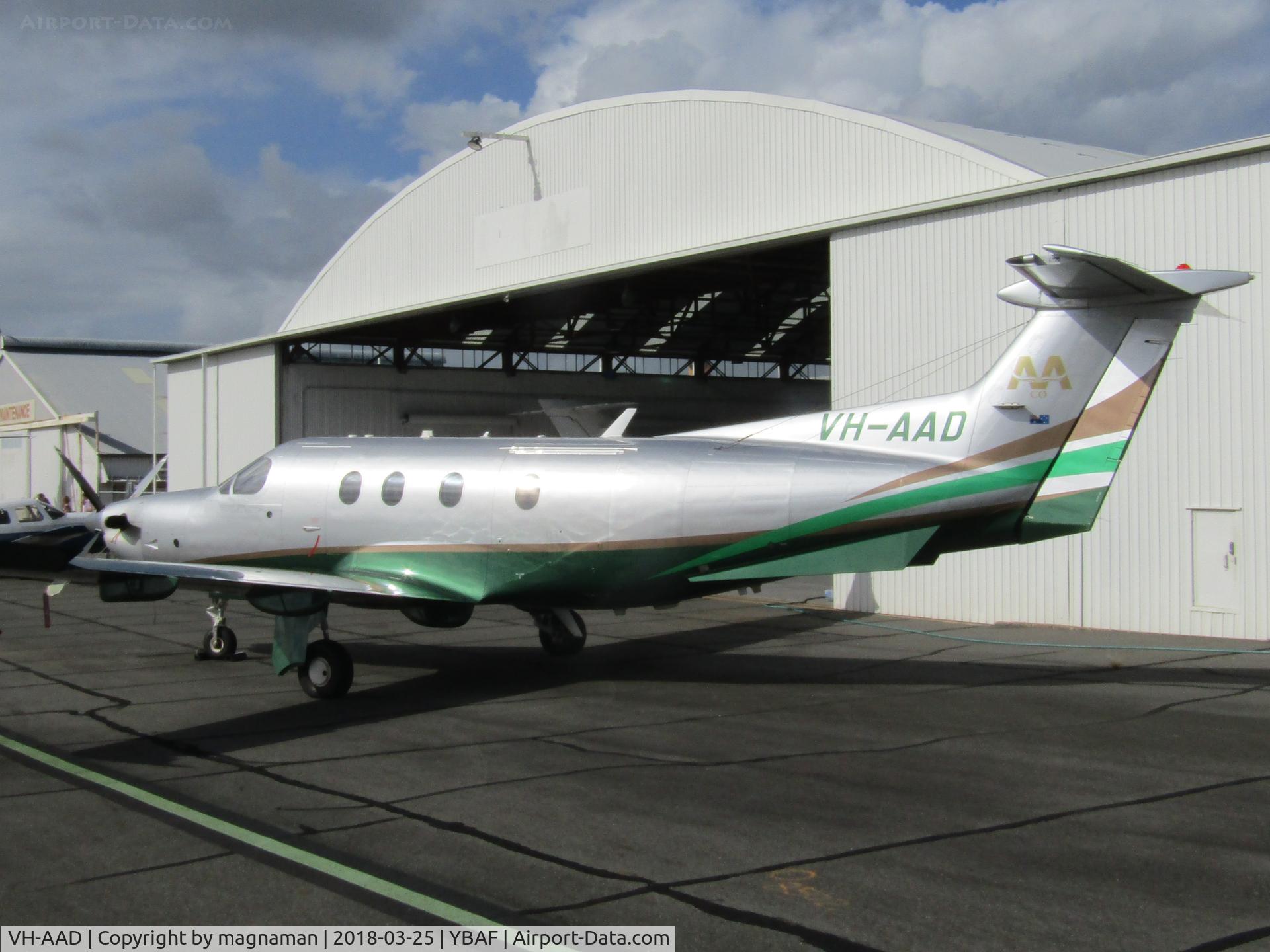 VH-AAD, 2008 Pilatus PC-12/47E C/N 1068, at archerfield