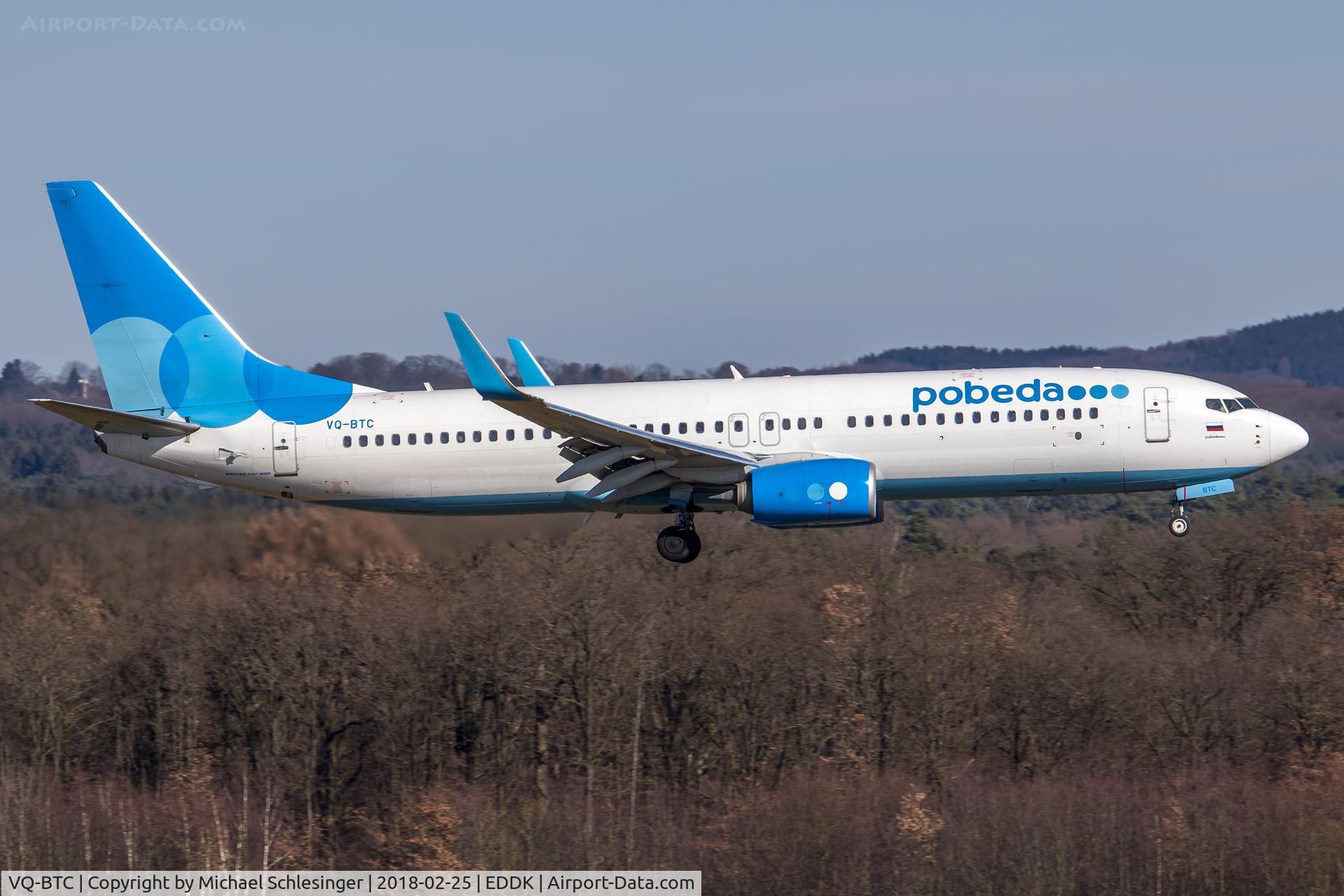 VQ-BTC, 2014 Boeing 737-8MA C/N 43662, VQ-BTC - Boeing 737-8MA(WL) - Pobeda