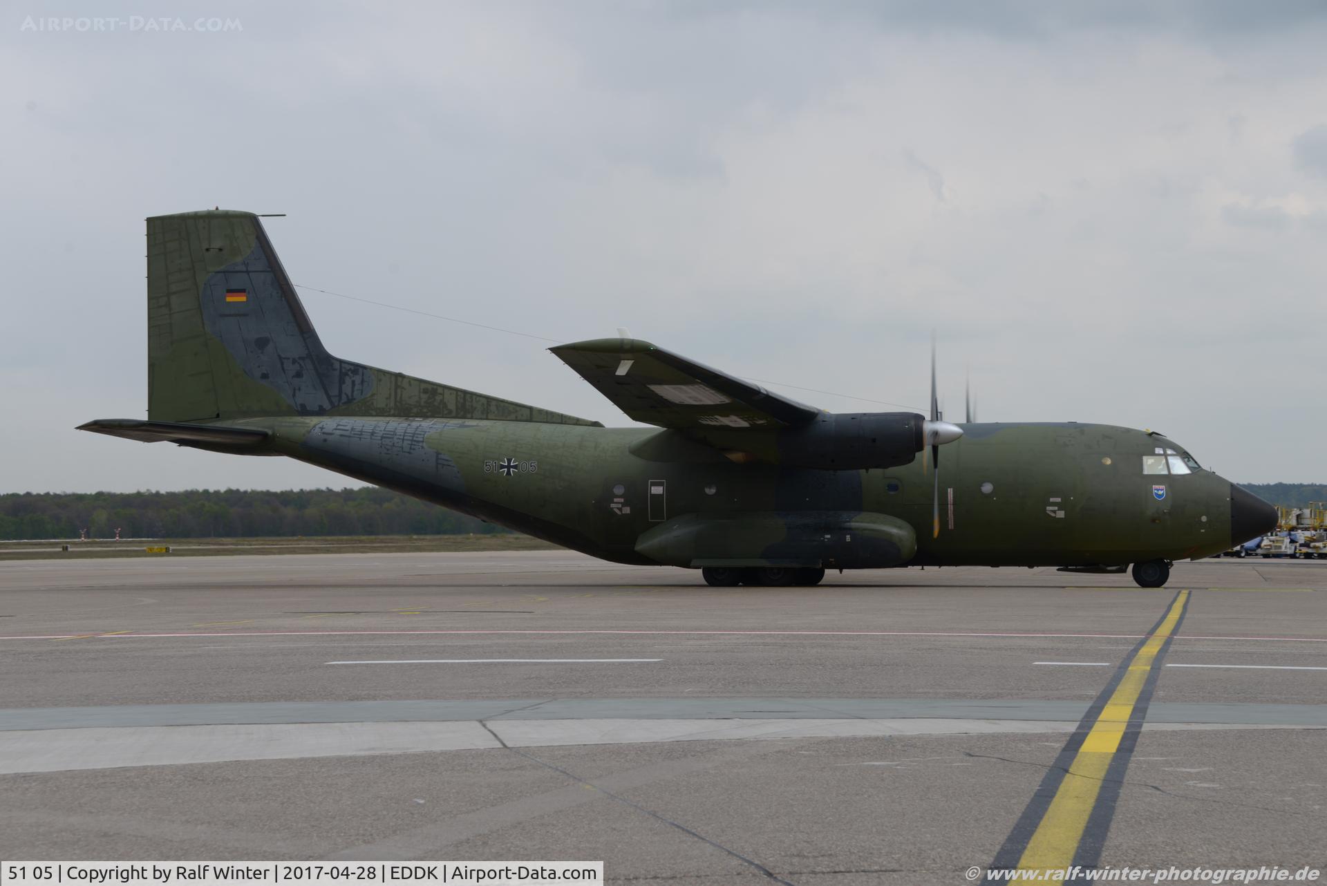 51 05, Transall C-160D C/N D142, Transall C-160D - GAF German Air Force - D142 - 51+05 - 28.04.2017 - CGN