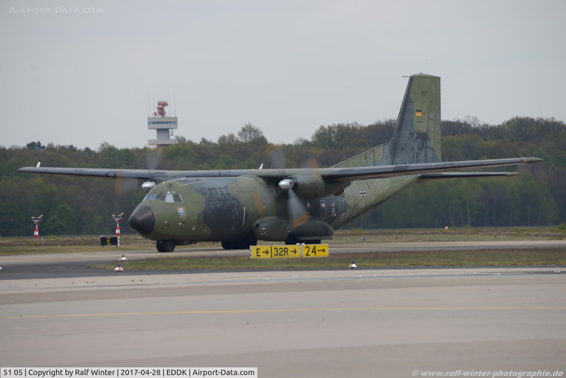 51 05, Transall C-160D C/N D142, Transall C-160D - GAF German Air Force - D142 - 51+05 - 28.04.2017 - CGN
