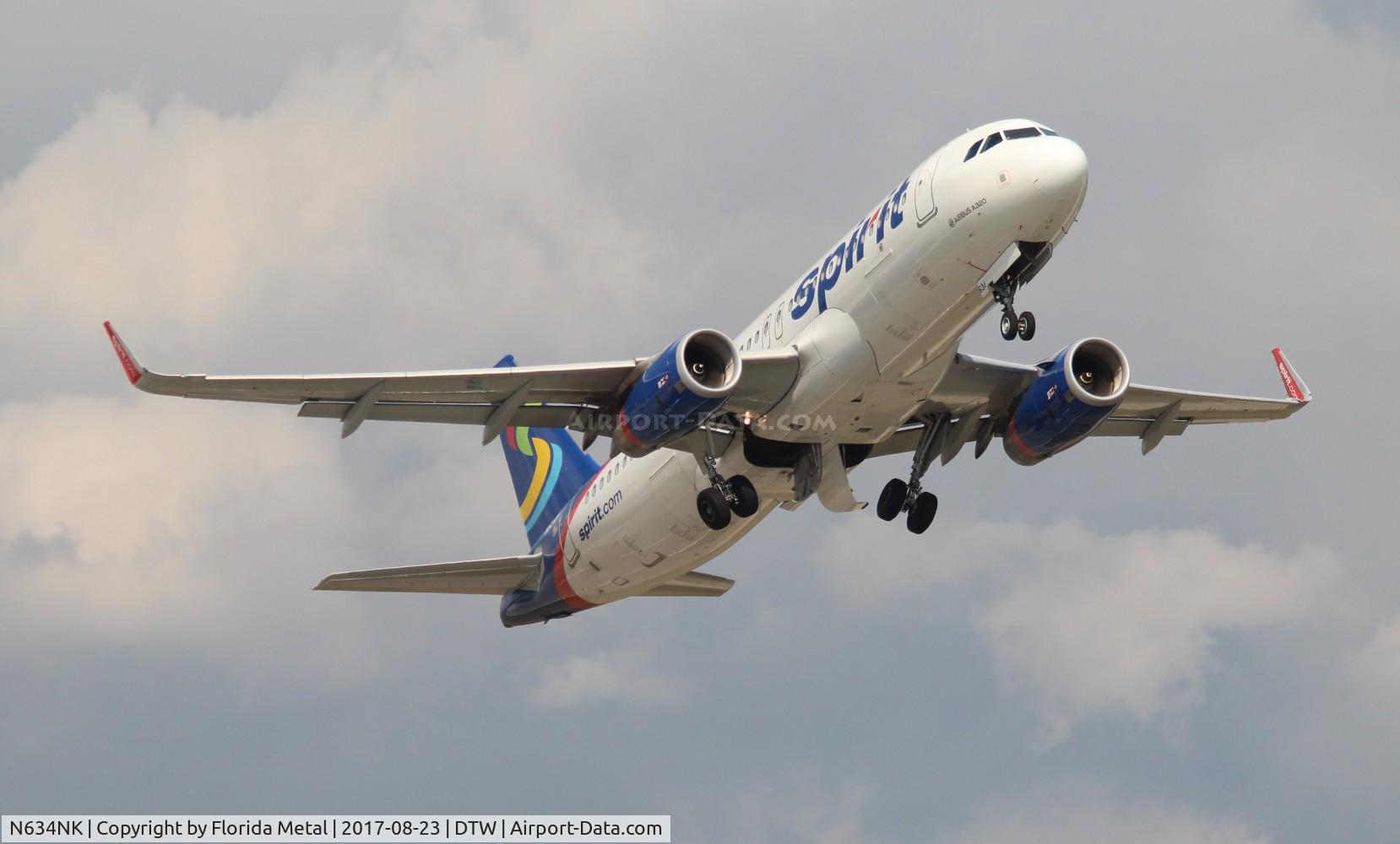 N634NK, 2014 Airbus A320-232 C/N 6370, Spirit