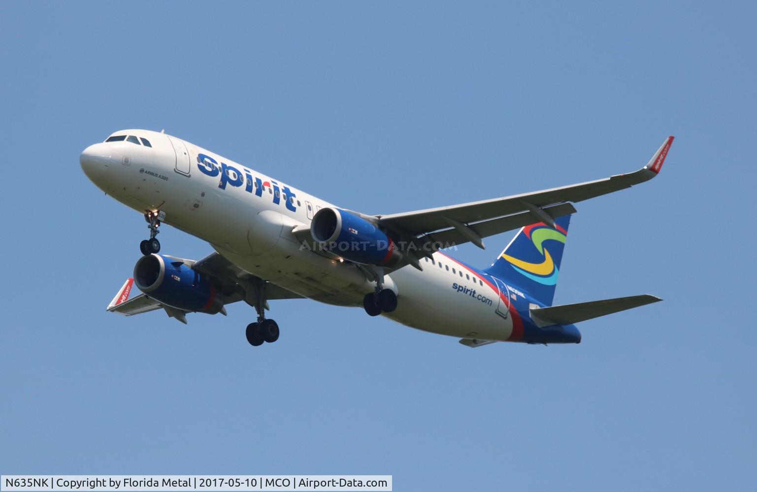 N635NK, 2014 Airbus A320-232 C/N 6383, Spirit