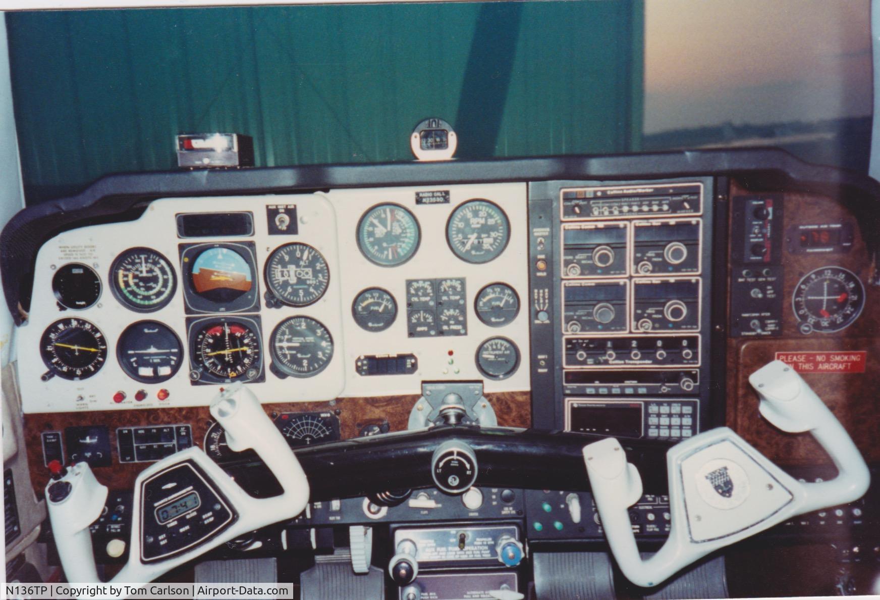 N136TP, 1977 Beech A36 Bonanza 36 C/N E-1176, Original cockpit of E-1176, circa 1984