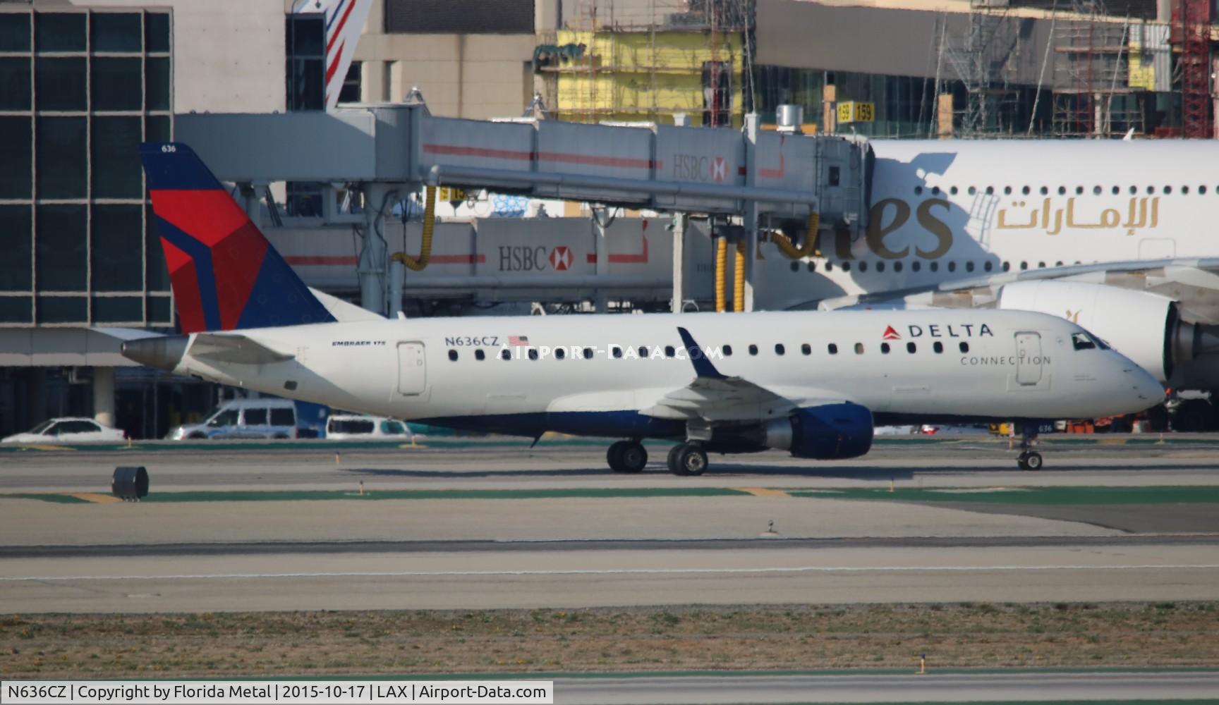 N636CZ, 2008 Embraer 175LR (ERJ-170-200LR) C/N 17000253, Delta Connection