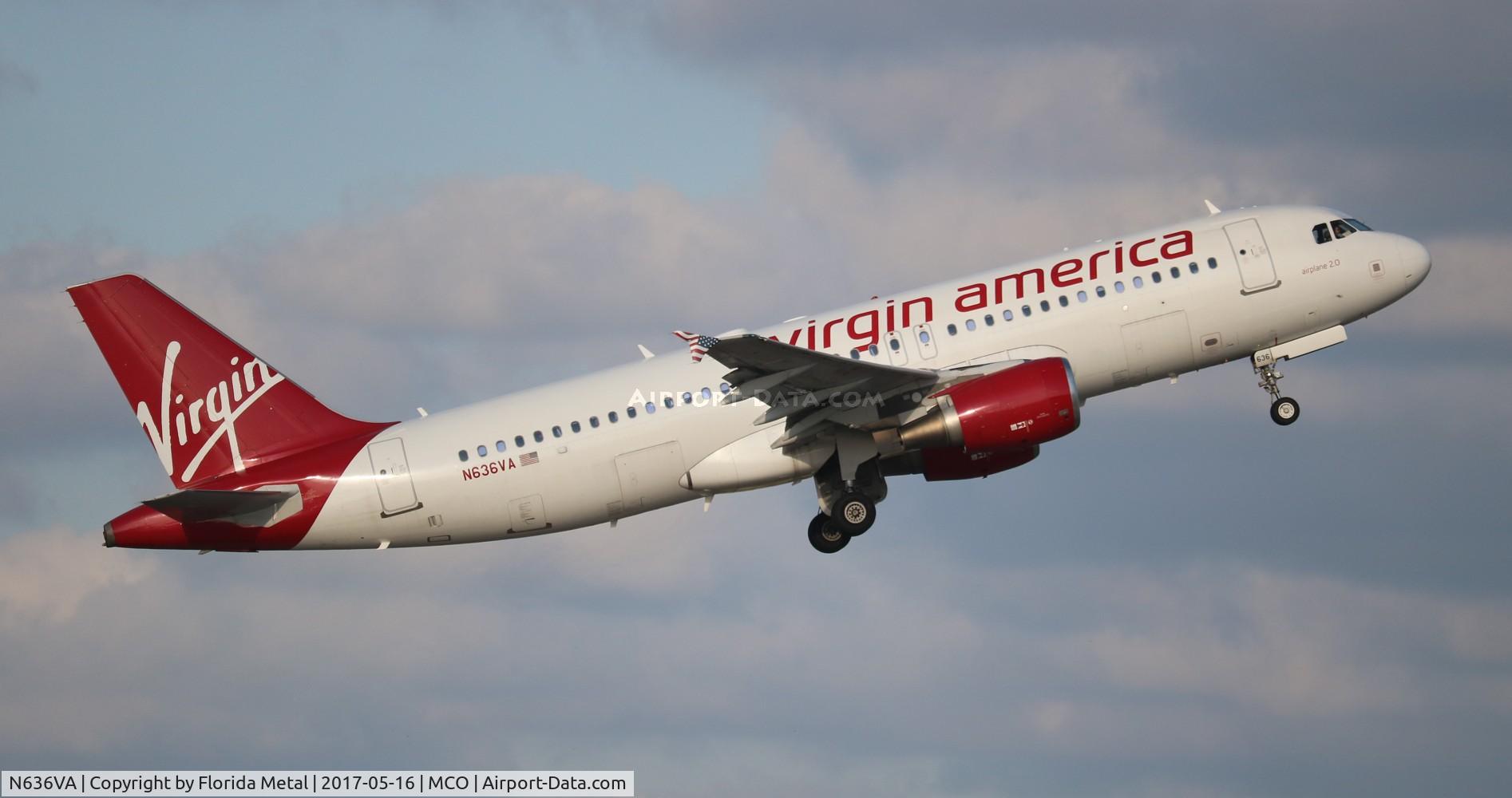 N636VA, 2008 Airbus A320-214 C/N 3460, Virgin America