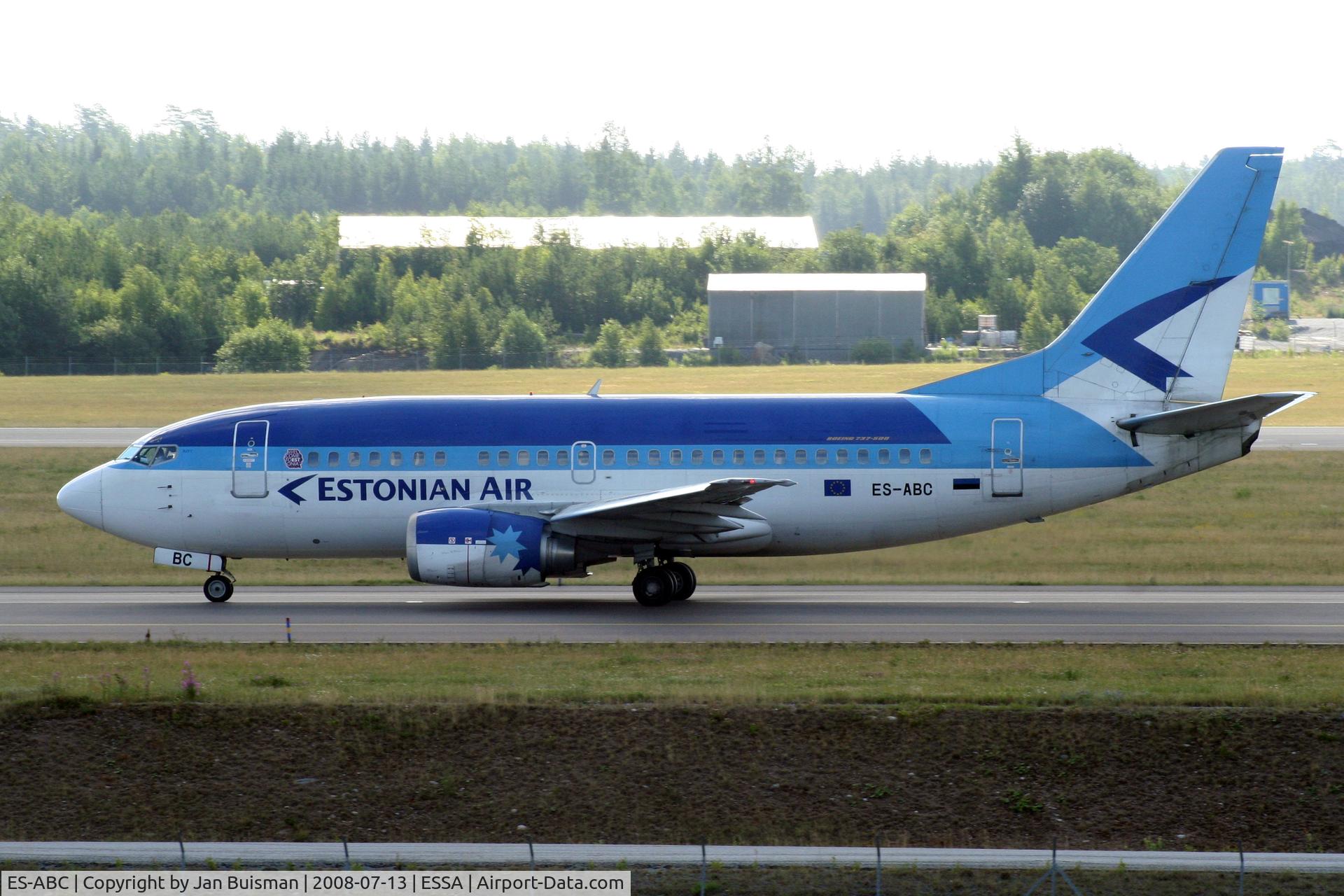ES-ABC, 1995 Boeing 737-5Q8 C/N 26324, Estonian