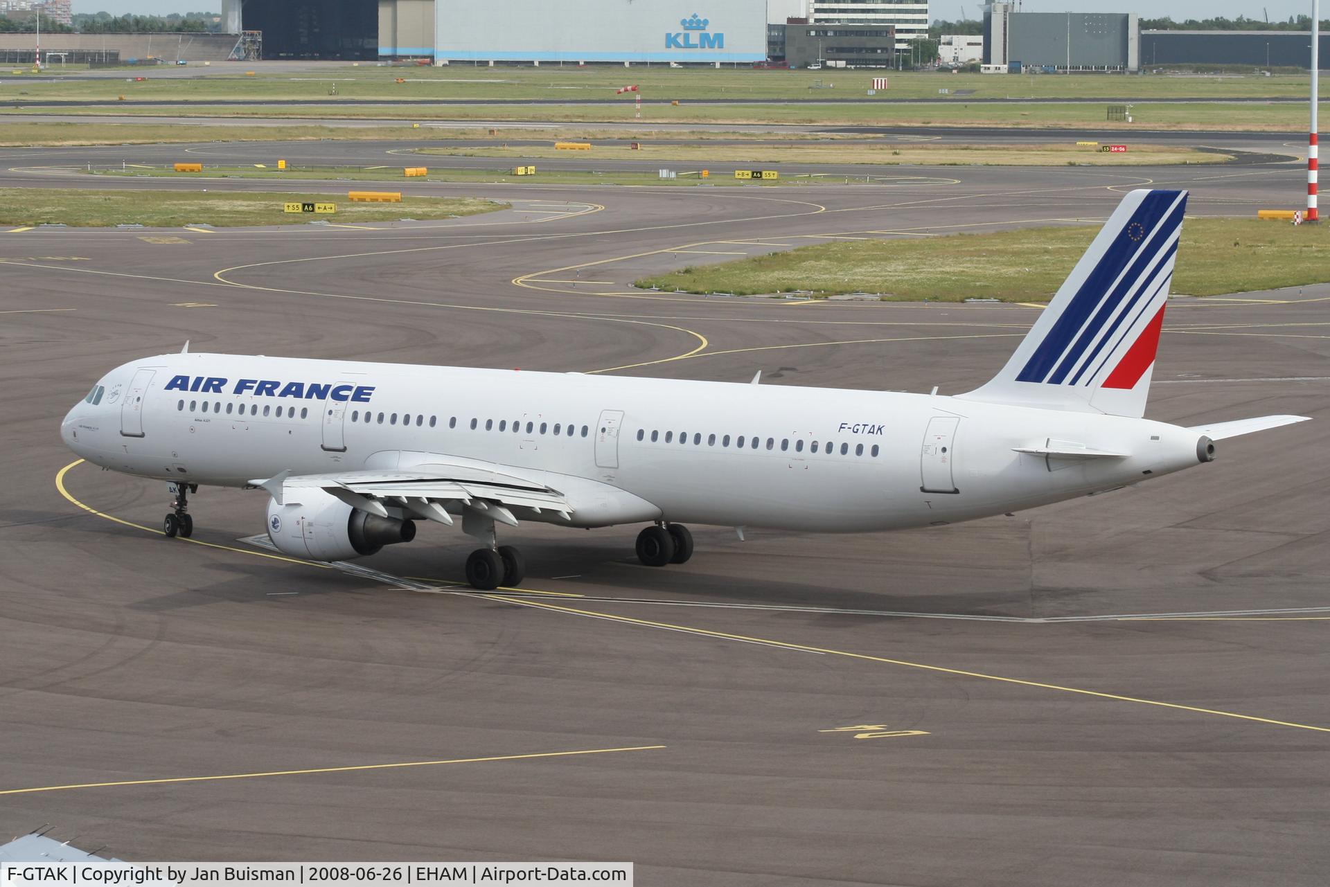 F-GTAK, 2001 Airbus A321-211 C/N 1658, Air France