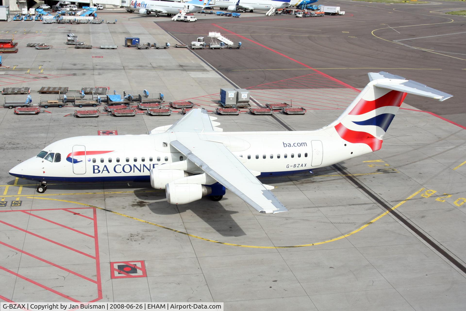 G-BZAX, 1999 British Aerospace Avro 146-RJ100 C/N E3356, BA Connect