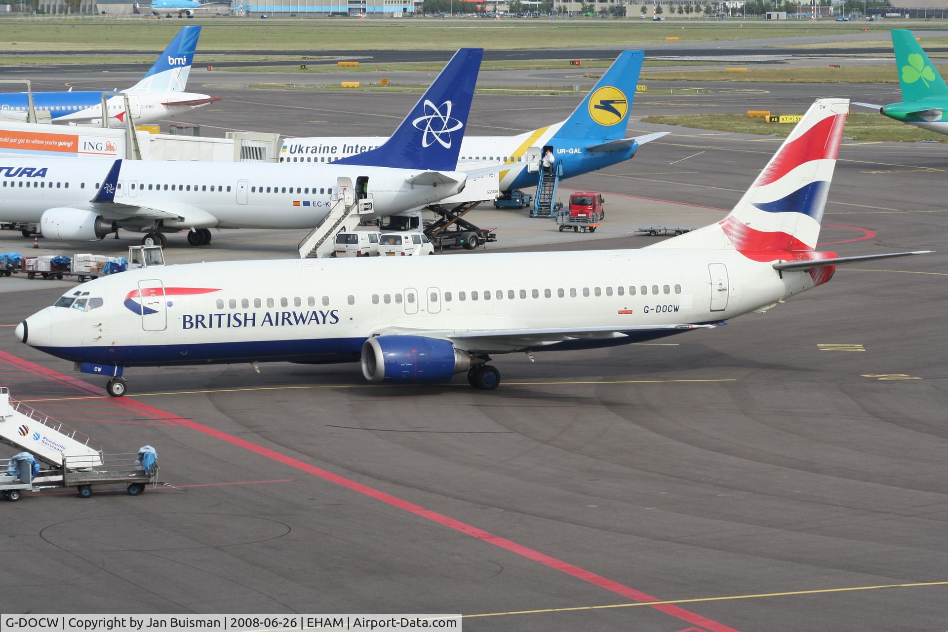 G-DOCW, 1992 Boeing 737-436 C/N 25856, British Airways