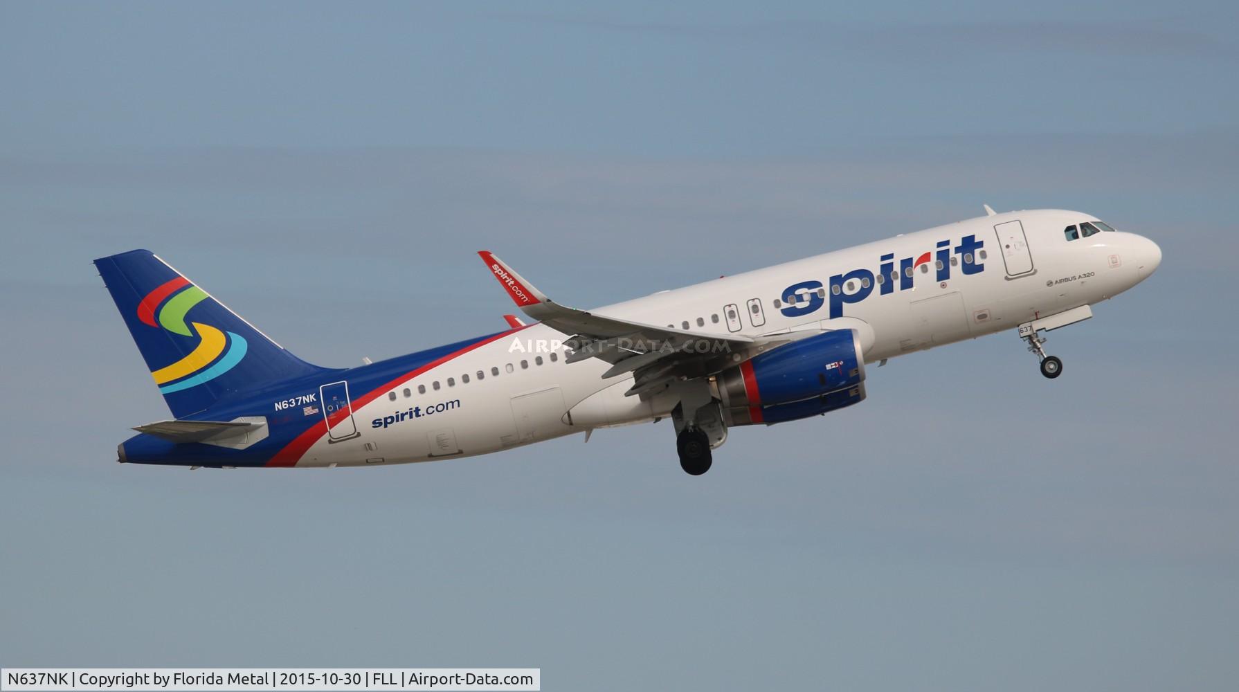 N637NK, 2015 Airbus A320-232 C/N 6436, Spirit