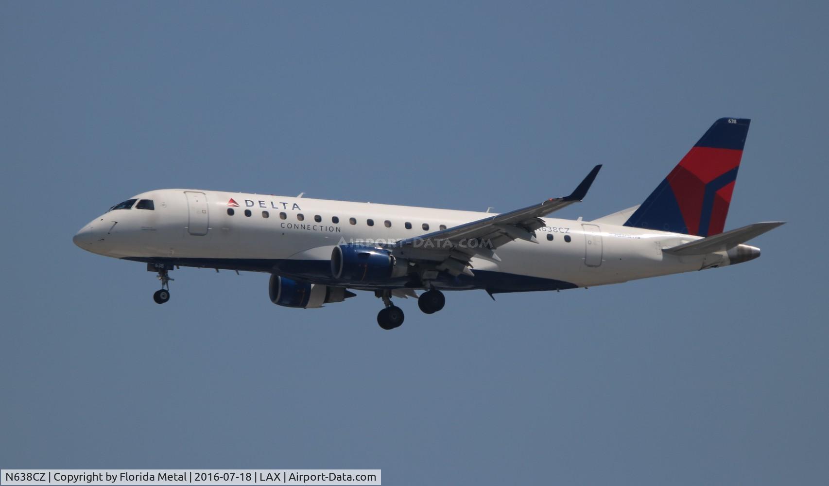 N638CZ, 2008 Embraer 175LR (ERJ-170-200LR) C/N 17000259, Delta Connection