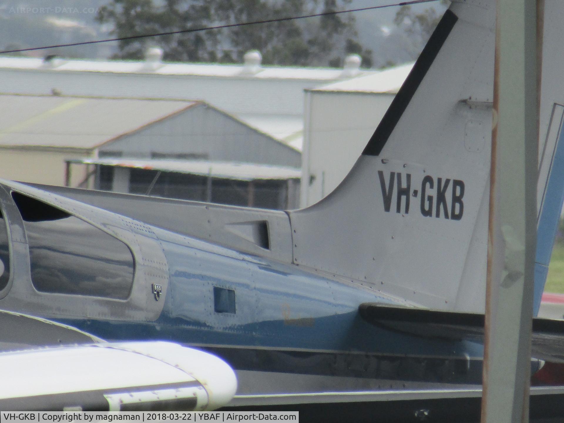 VH-GKB, 1980 Beech 95-B55 Baron Baron C/N TC-2308, just making sure i had ID correct - in crowded open hangar