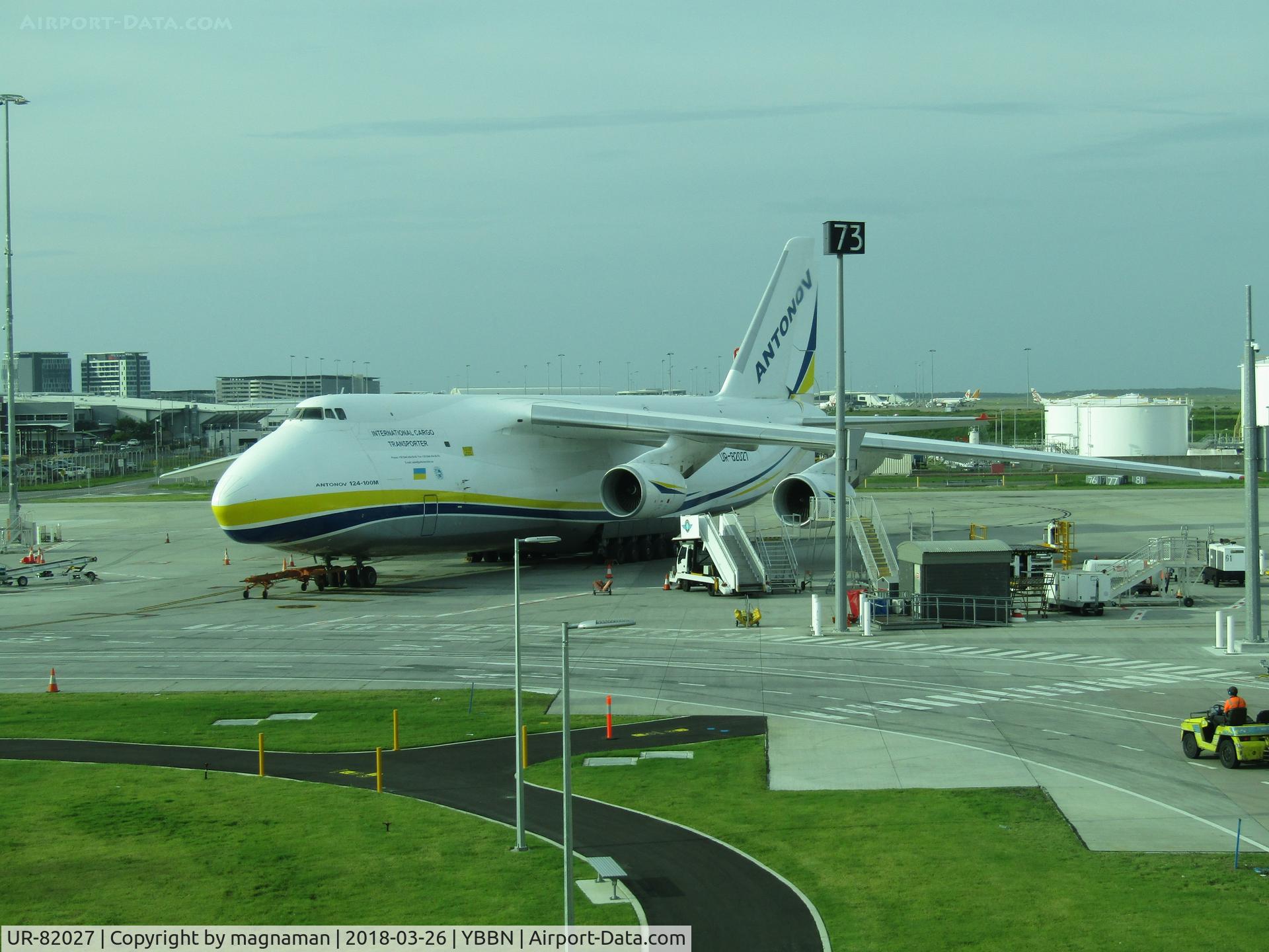 UR-82027, 1990 Antonov An-124-100 Ruslan C/N 19530502288, nice surprise when i arrived to fly back to NZ
