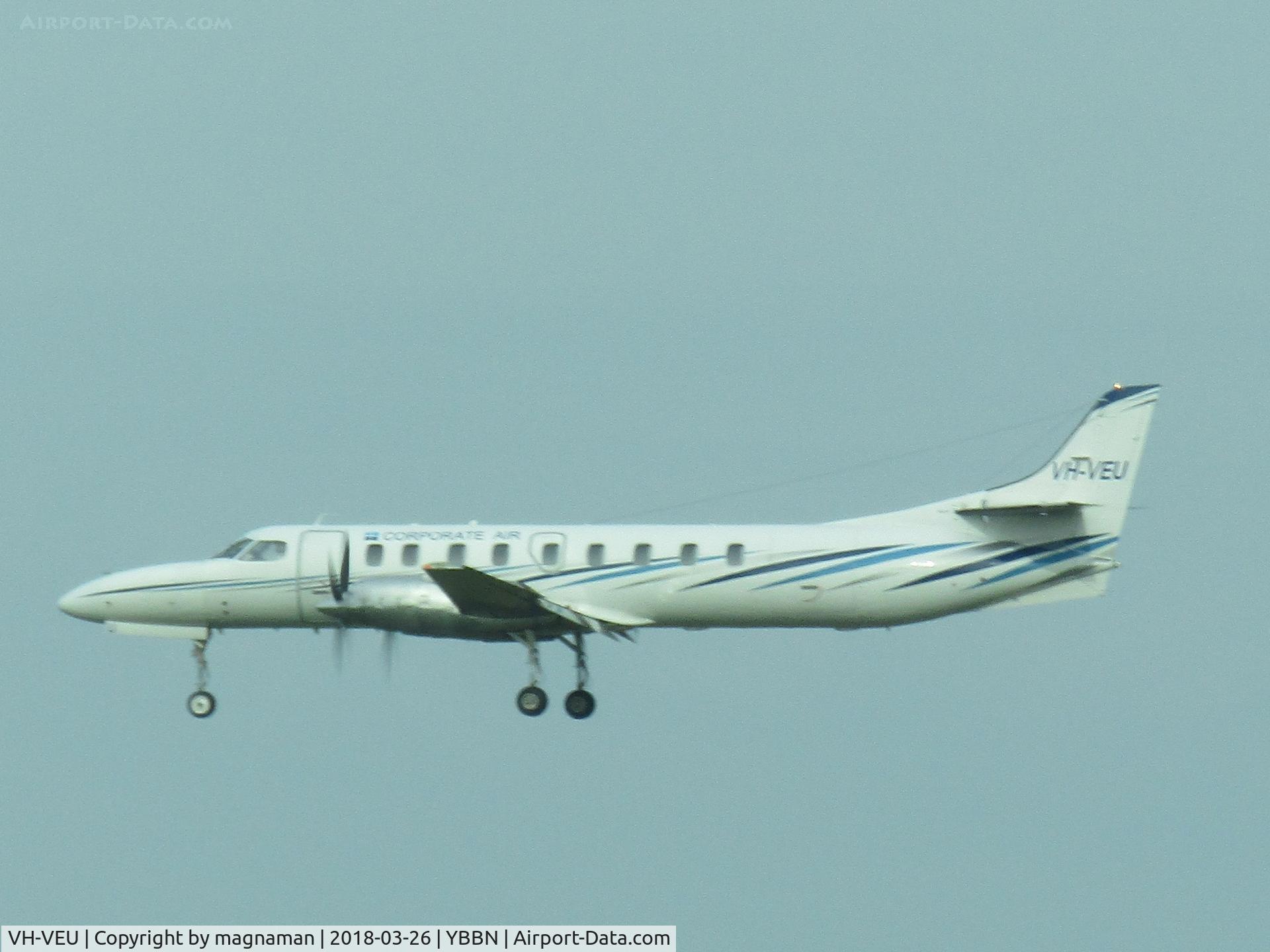 VH-VEU, 1992 Fairchild SA-227DC Metro 23 C/N DC-797B, taken from terminal through glass so sadly a bit fuzzy