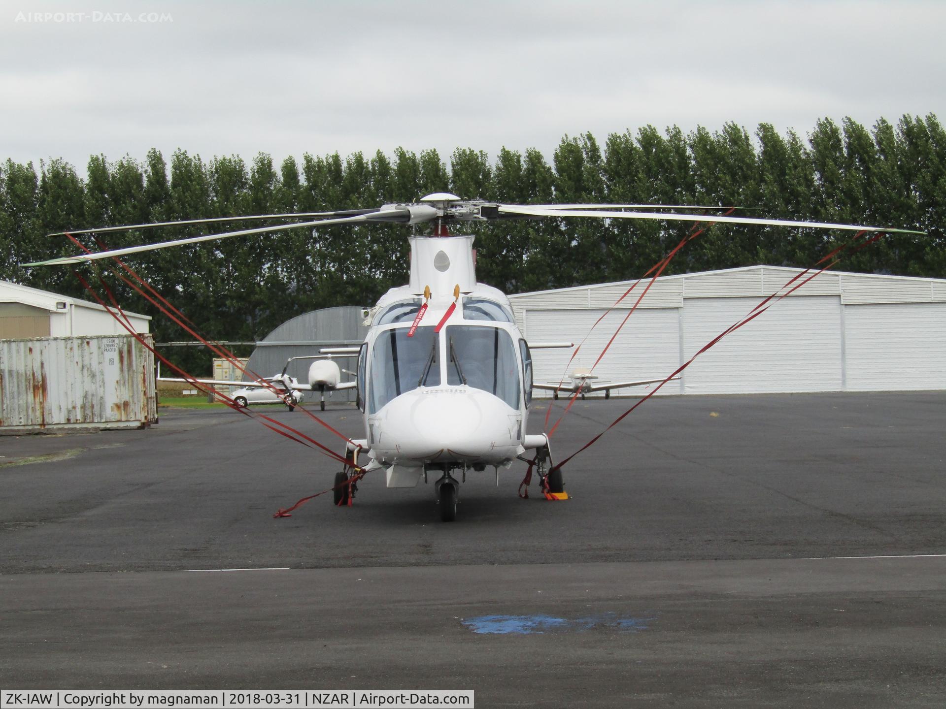 ZK-IAW, 2001 Agusta A-109E Power C/N 11505, well strapped machine