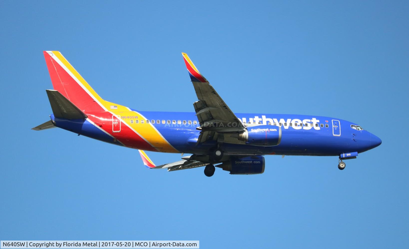 N640SW, 1996 Boeing 737-3H4 C/N 27713, Southwest