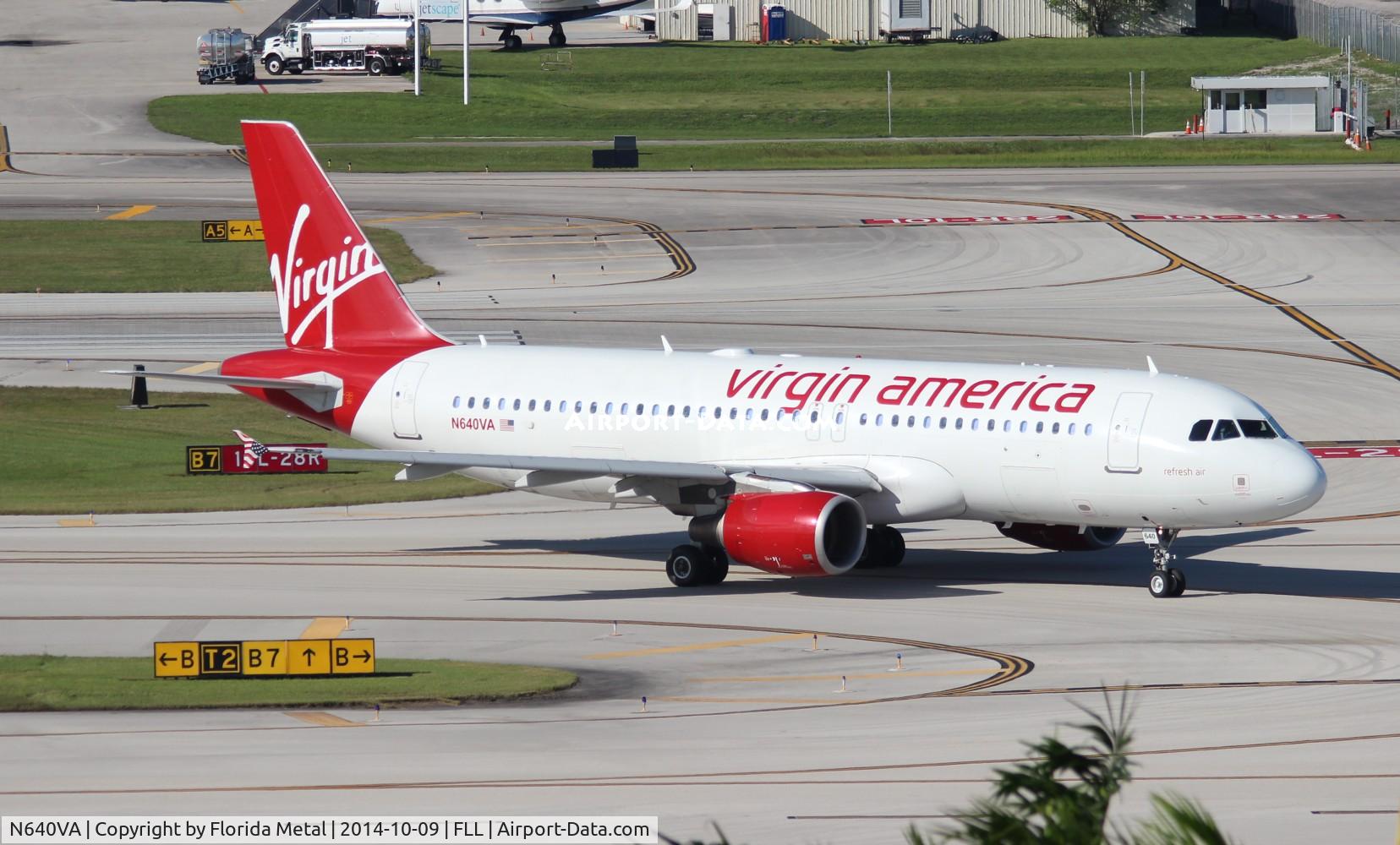 N640VA, 2007 Airbus A320-214 C/N 3349, Virgin America