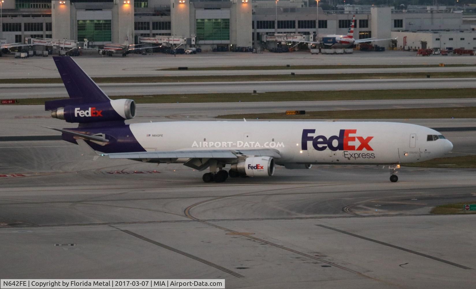 N642FE, 1992 McDonnell Douglas MD-11F C/N 48485, Fed Ex