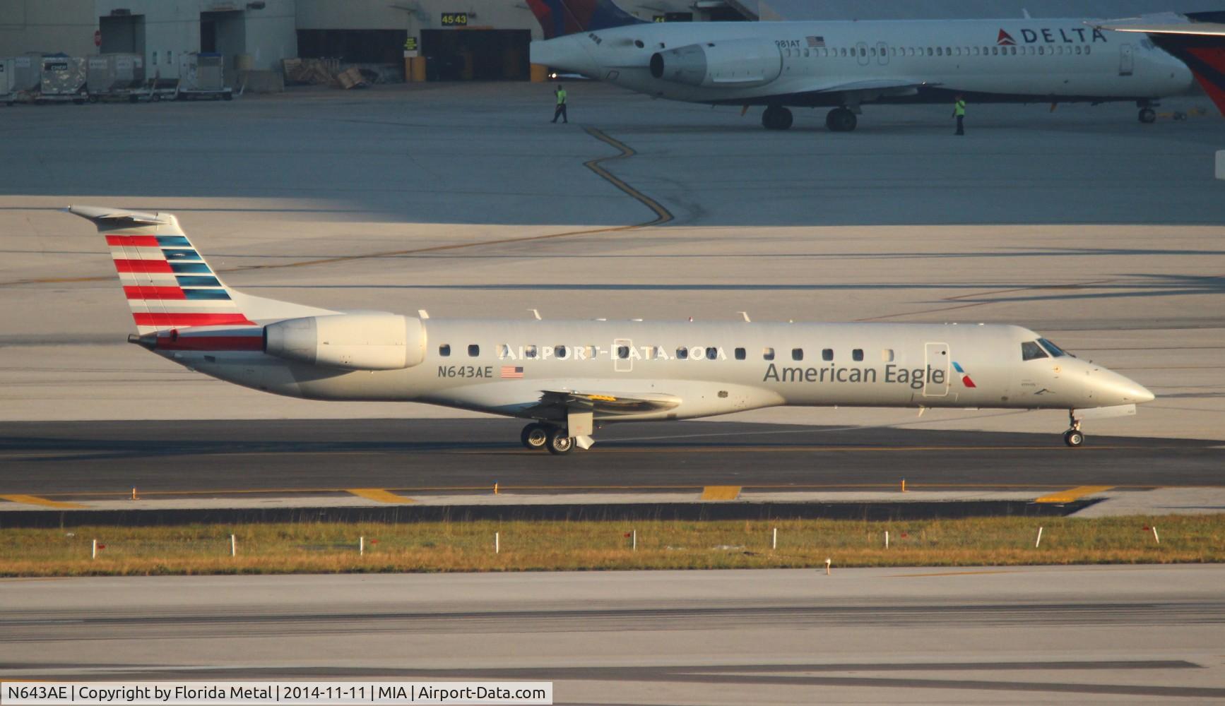 N643AE, 1999 Embraer ERJ-145LR (EMB-145LR) C/N 145200, American Eagle