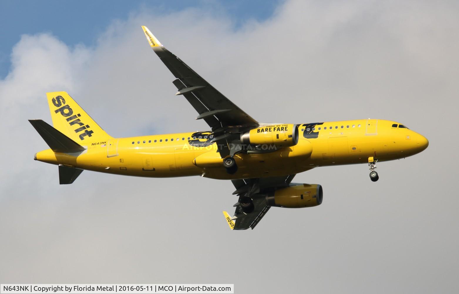 N643NK, 2015 Airbus A320-232 C/N 6616, Spirit
