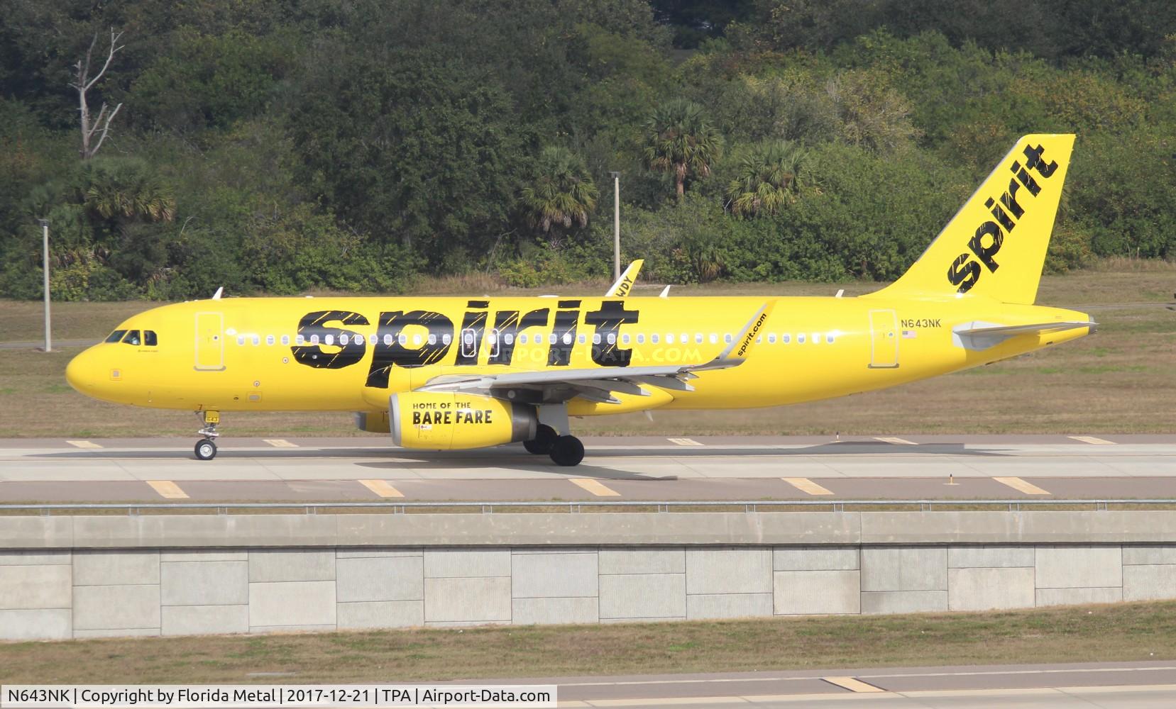 N643NK, 2015 Airbus A320-232 C/N 6616, Spirit