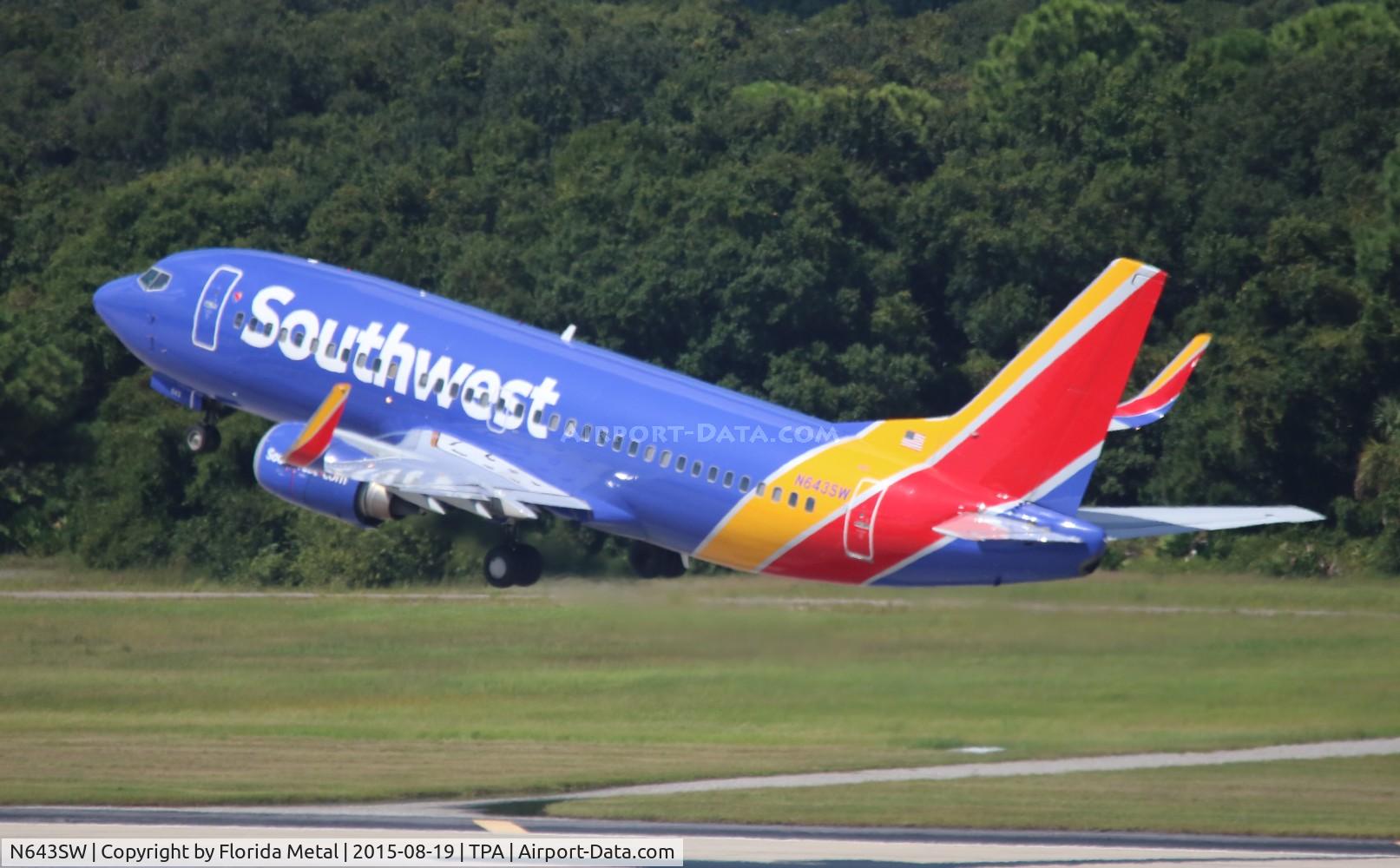 N643SW, 1997 Boeing 737-3H4 C/N 27716, Southwest