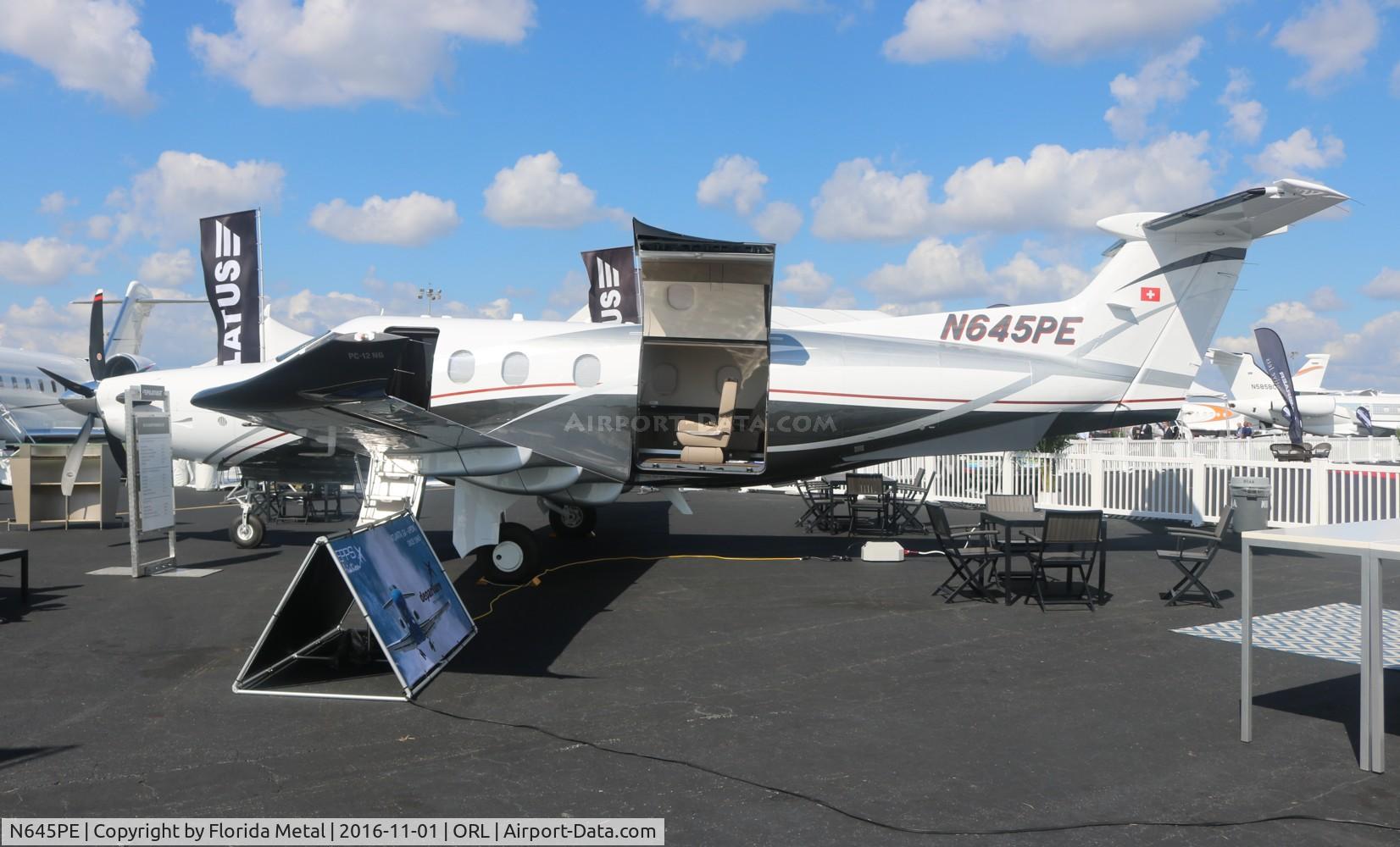 N645PE, 2016 Pilatus PC-12/47E NG C/N 1645, PC-12NG