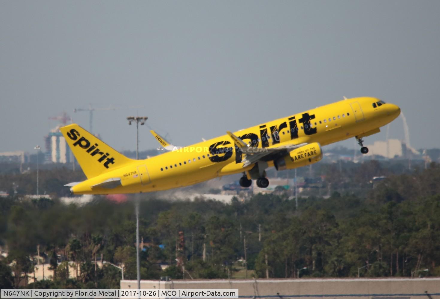 N647NK, 2017 Airbus A320-232 C/N 7635, Spirit