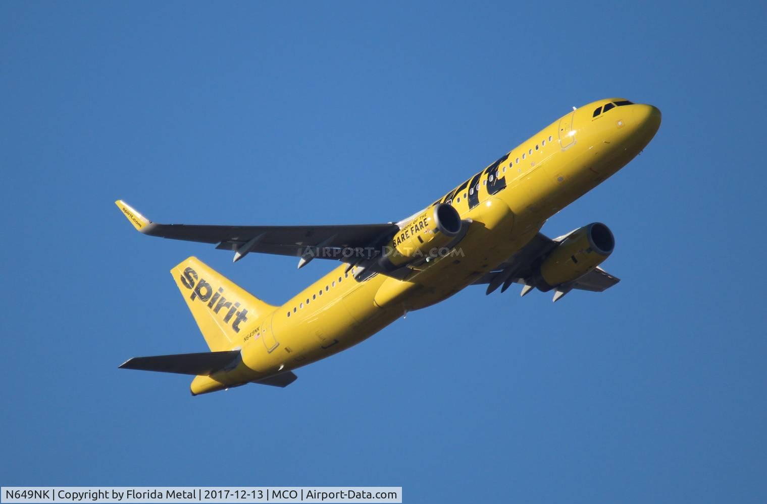 N649NK, 2017 Airbus A320-232 C/N 7679, Spirit