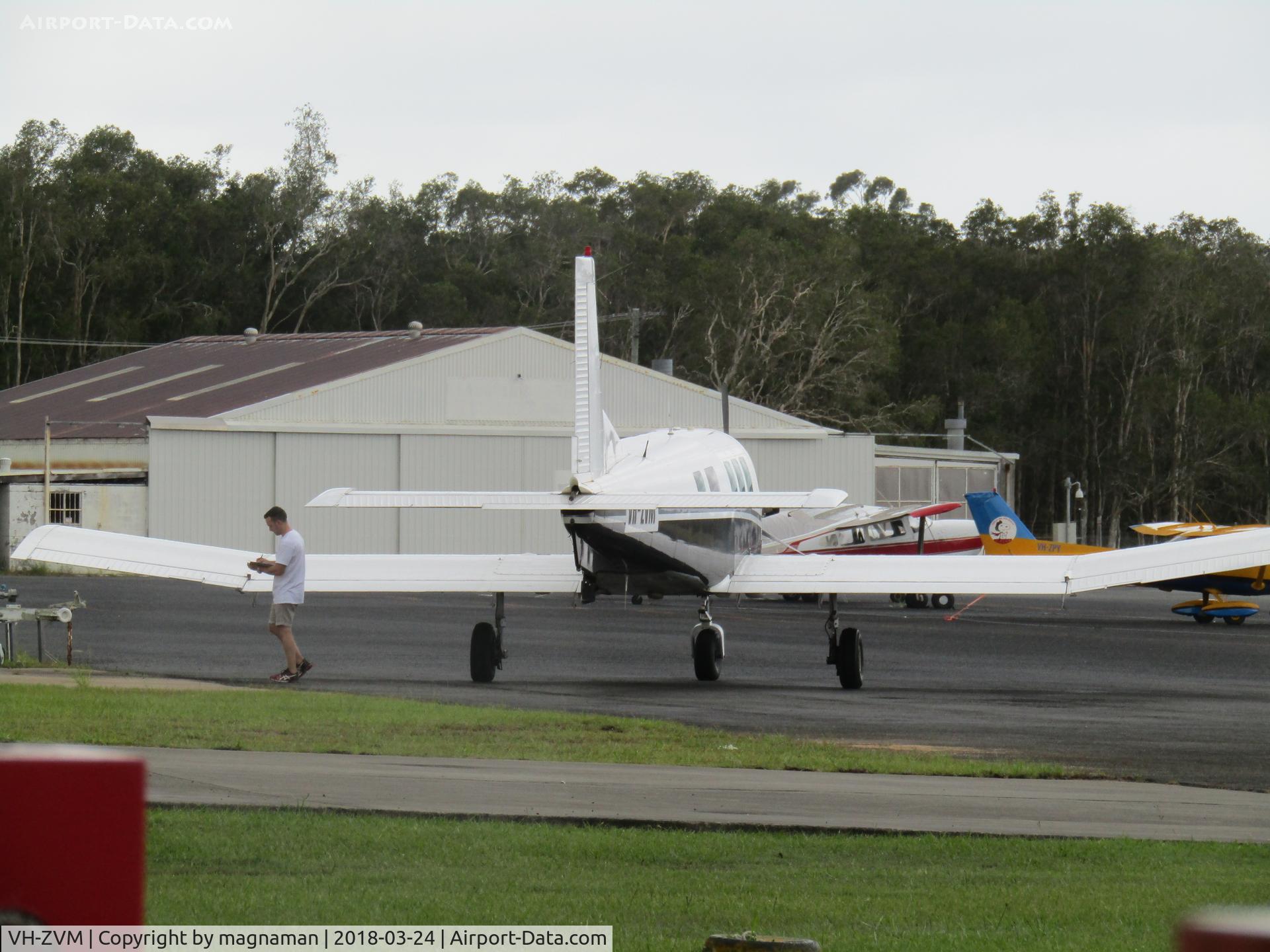 VH-ZVM, 2006 Pacific Aerospace 750XL C/N 126, back from another drop - at Caloundra Airfield