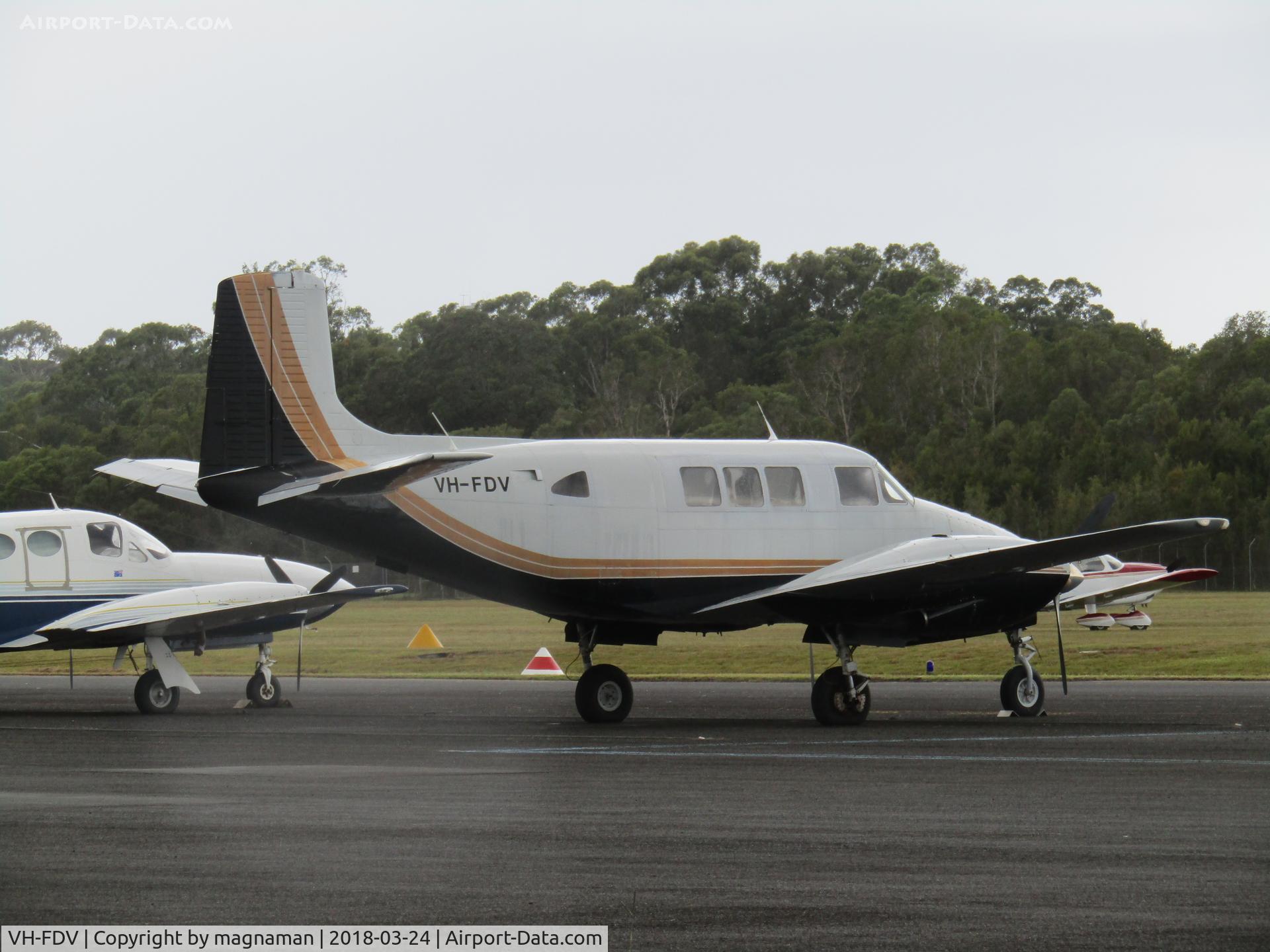 VH-FDV, 1966 Beech 65 C/N LC-203, good old queen at Caloundra