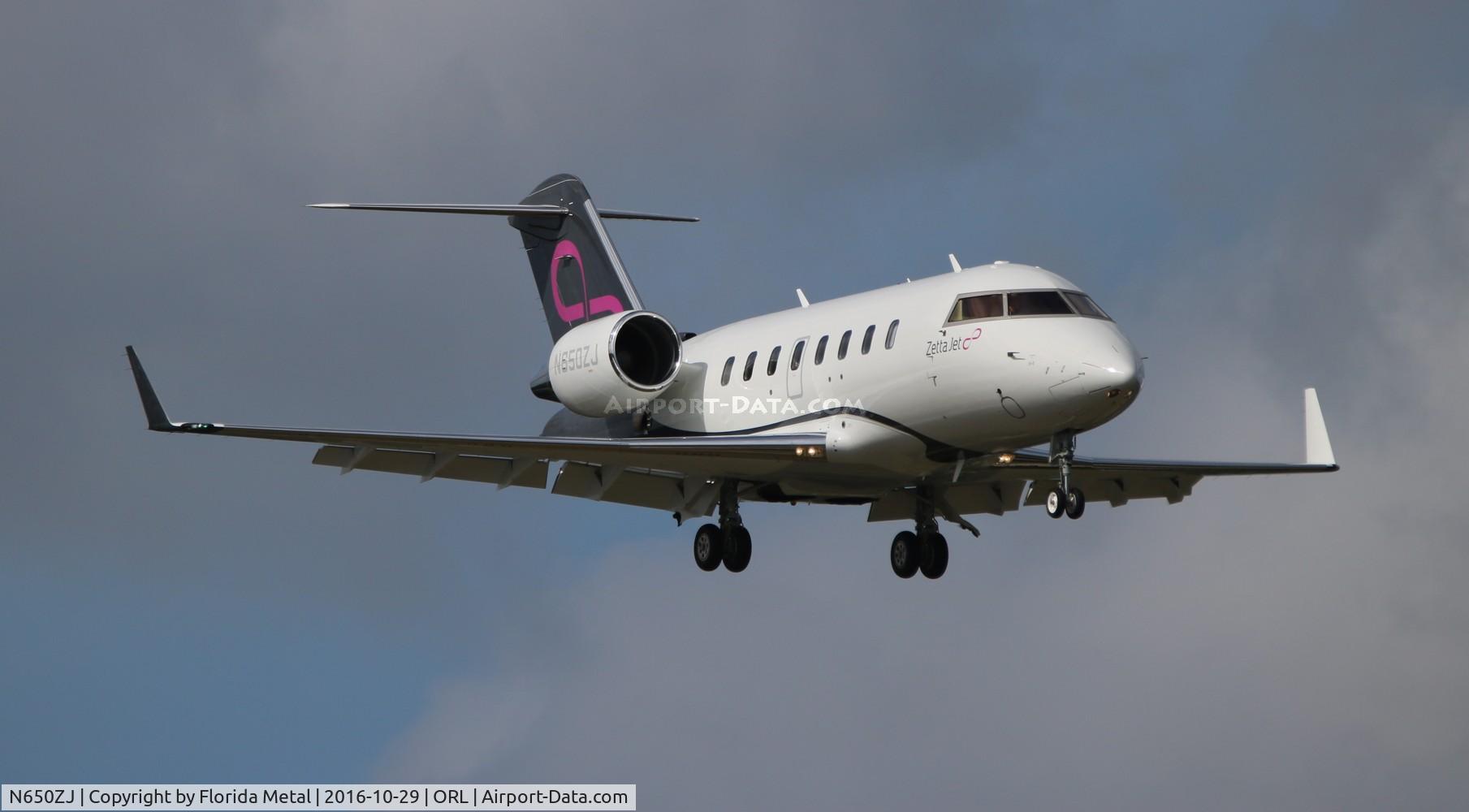 N650ZJ, 2016 Bombardier Challenger 650 (CL-600-2B16) C/N 6076, Zeta Jet