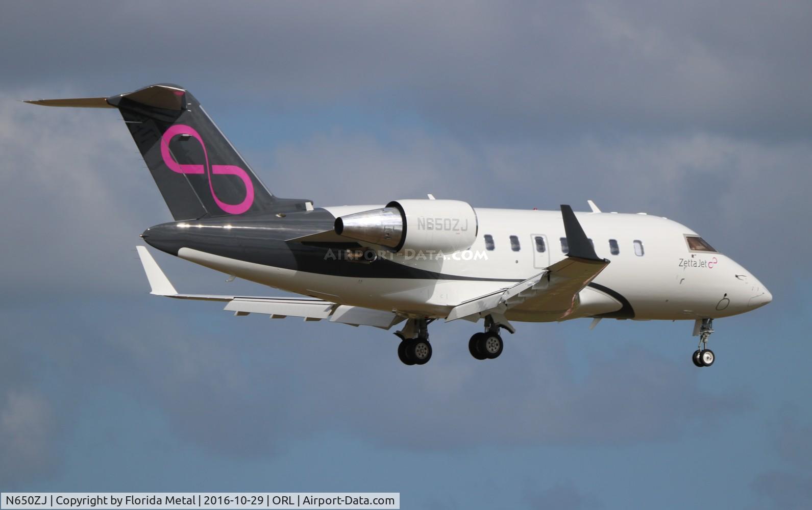 N650ZJ, 2016 Bombardier Challenger 650 (CL-600-2B16) C/N 6076, Zeta Jet