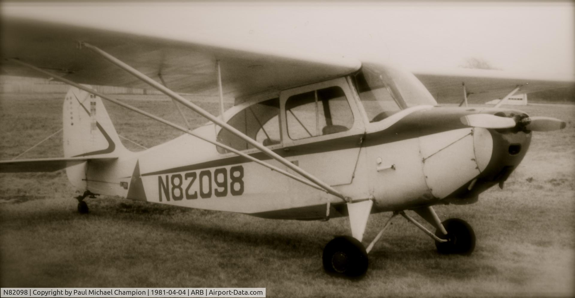 N82098, 1946 Aeronca 7AC Champion C/N 7AC-724, I owned this aircraft for a brief time in the very early 80's.  It was originally owned by Mort Neff, a Michigan television personality who starred in 