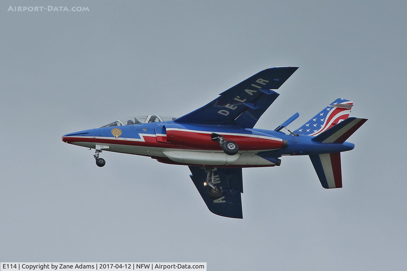 E114, Dassault-Dornier Alpha Jet E C/N E114, Arriving at NAS Fort Worth