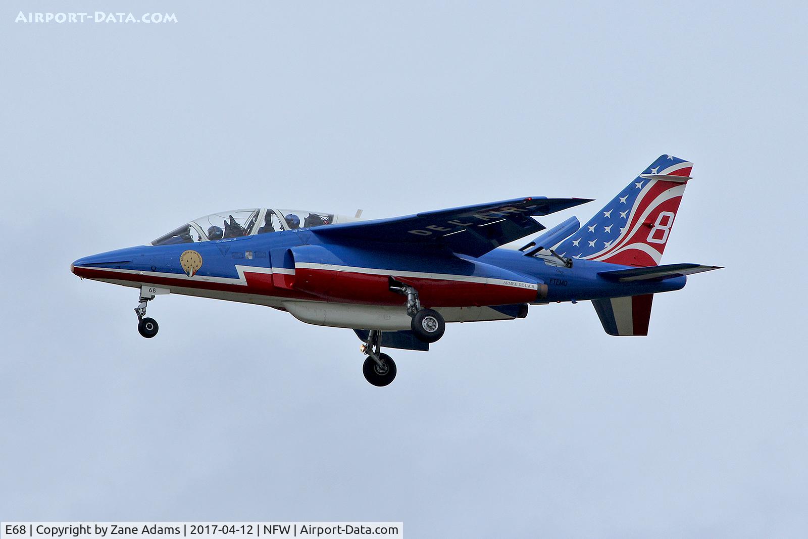 E68, Dassault-Dornier Alpha jet E C/N E68, Arriving at NAS Fort Worth