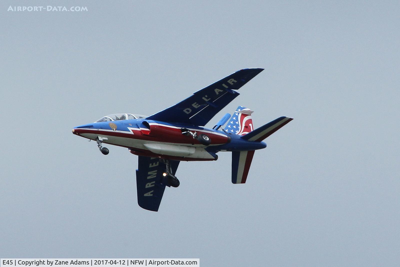 E45, Dassault-Dornier Alpha Jet E C/N E45, Arriving at NAS Fort Worth