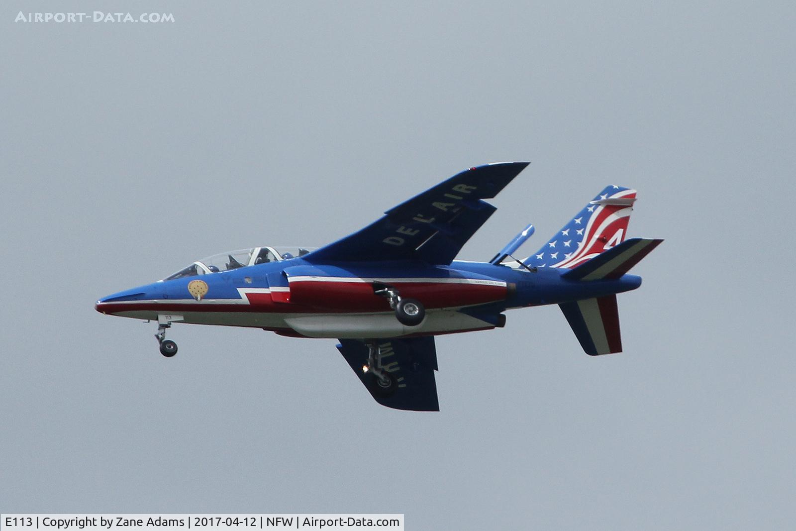 E113, Dassault-Dornier Alpha Jet E C/N E113, Arriving at NAS Fort Worth