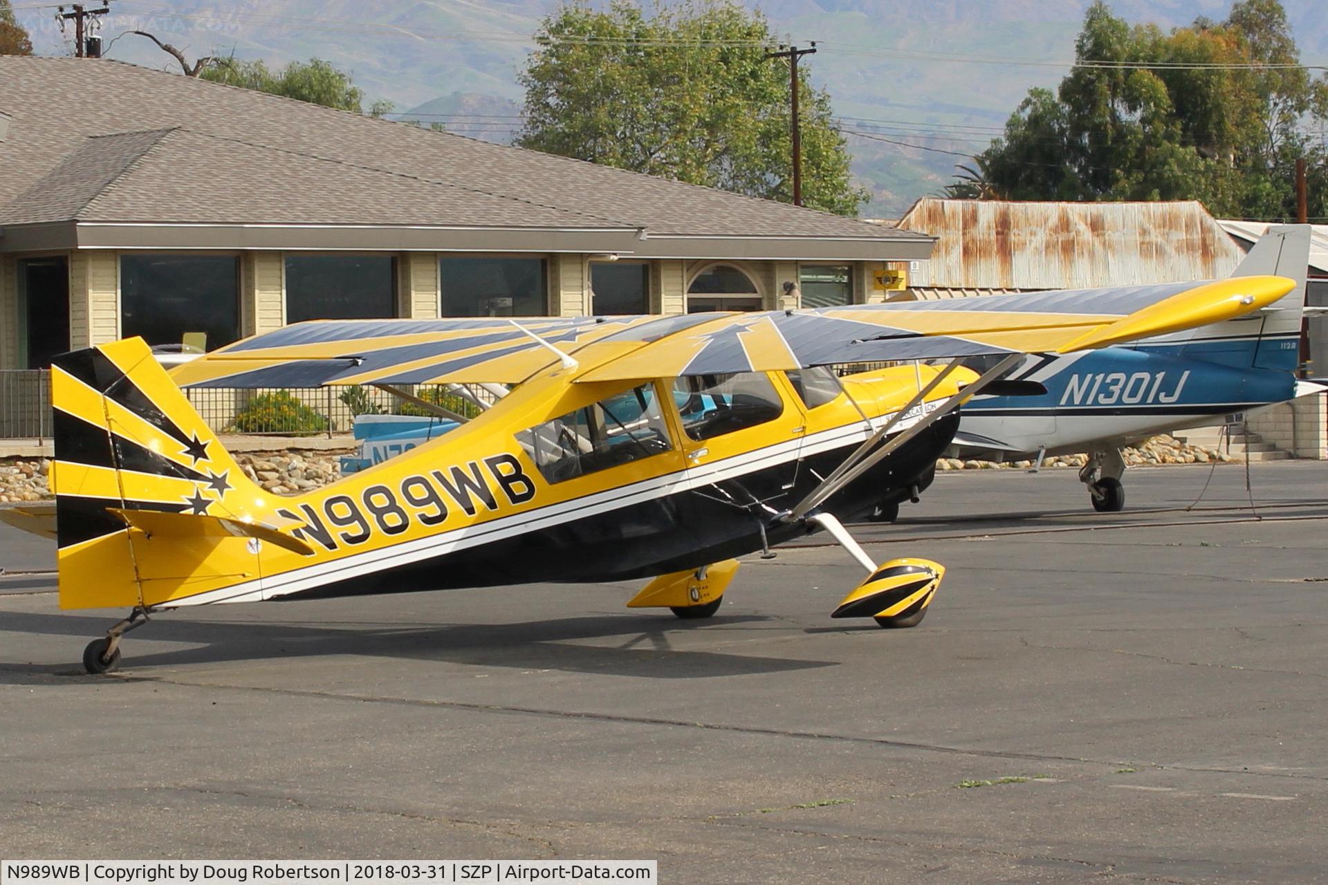 N989WB, 2012 American Champion 8KCAB Super Decathlon C/N 1120-2012, 2012 American Champion 8KCAB SUPER DECATHLON, Lycoming AEIO-360 180 Hp