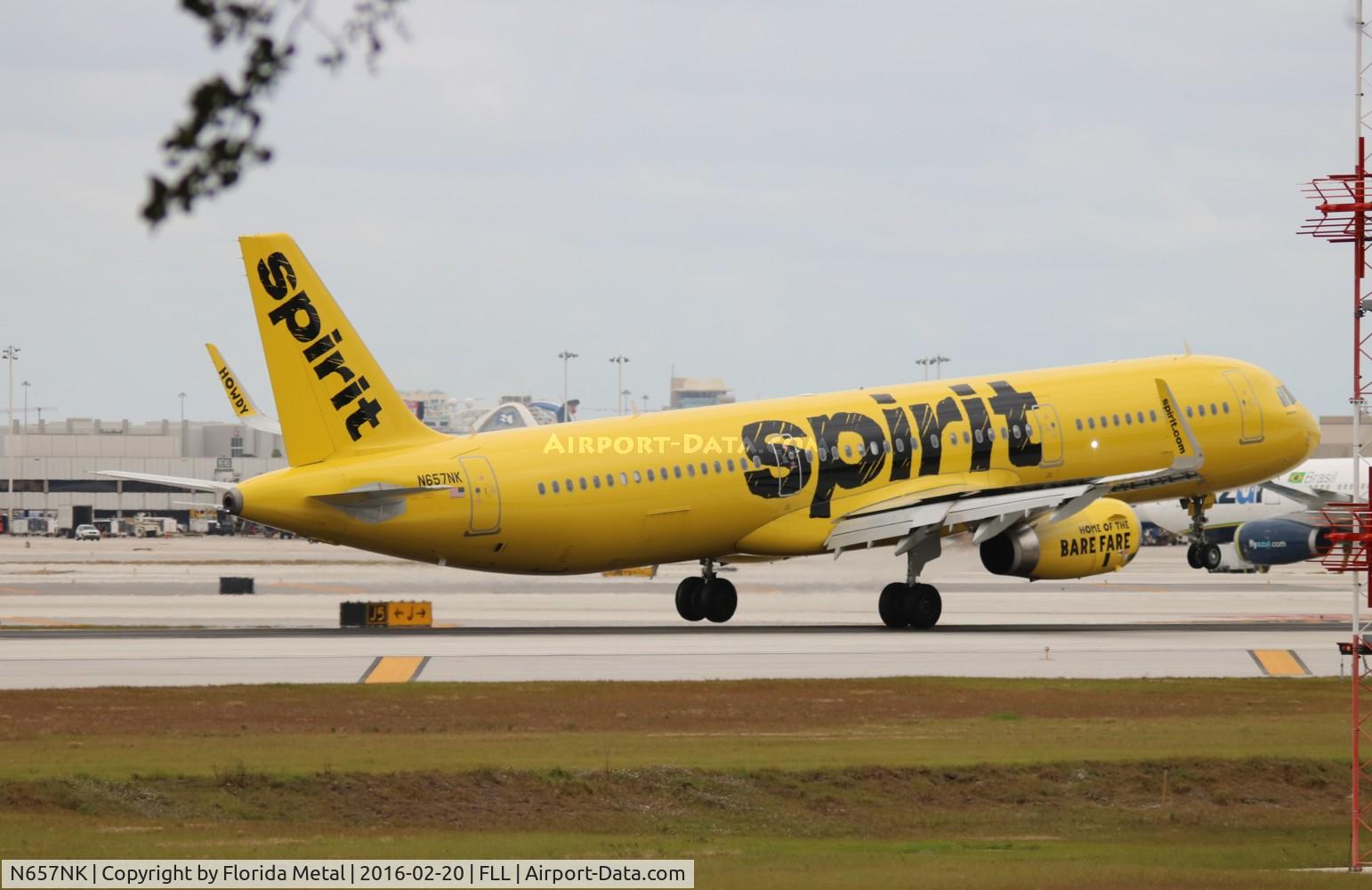 N657NK, 2015 Airbus A321-231 C/N 6672, Spirit