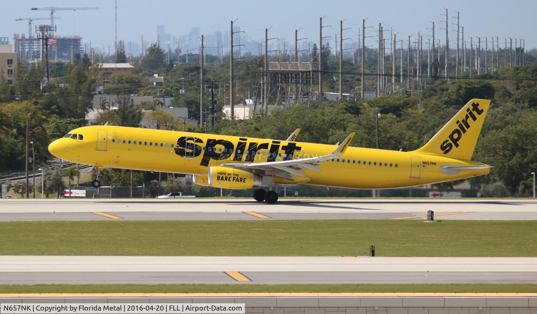 N657NK, 2015 Airbus A321-231 C/N 6672, Spirit