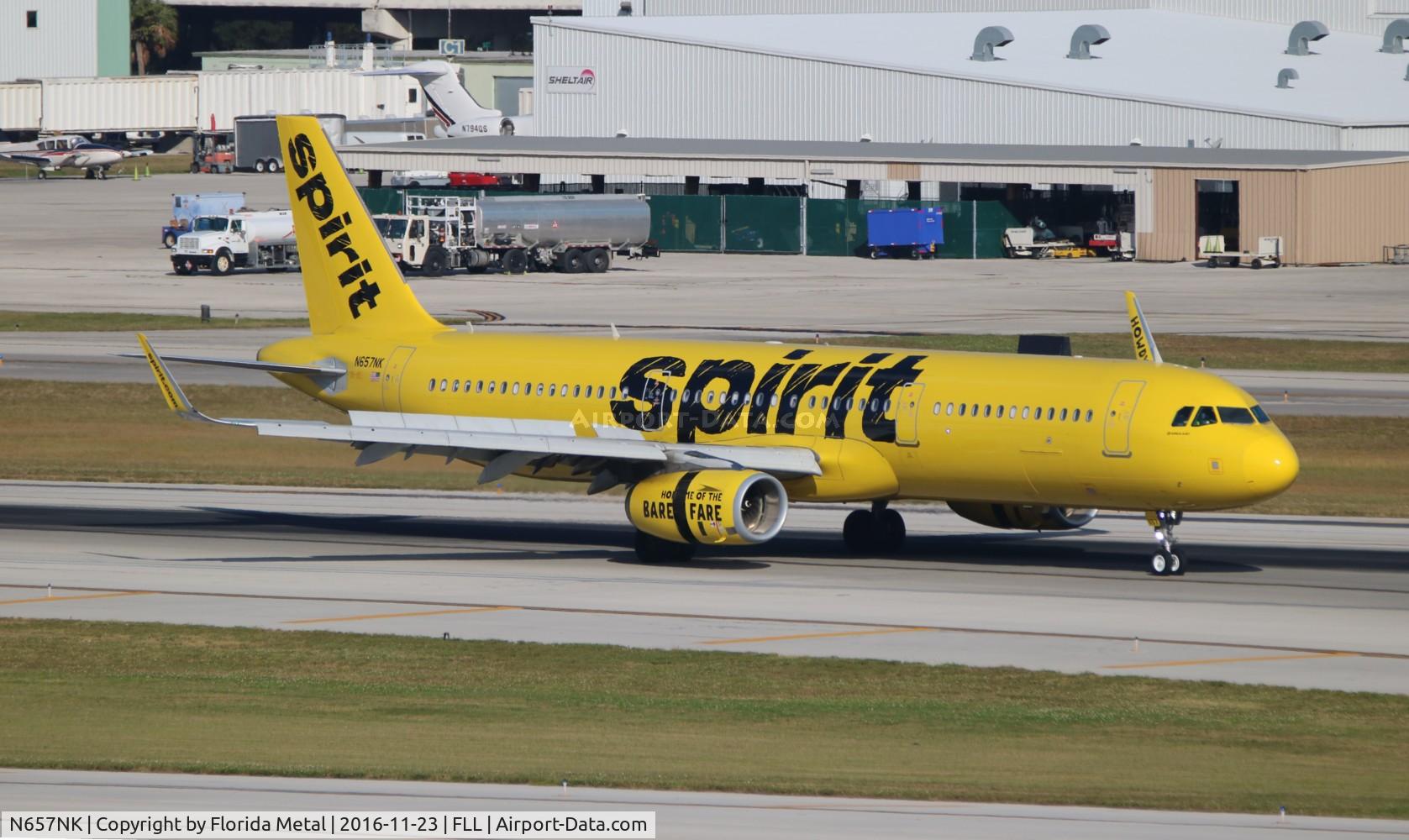N657NK, 2015 Airbus A321-231 C/N 6672, Spirit
