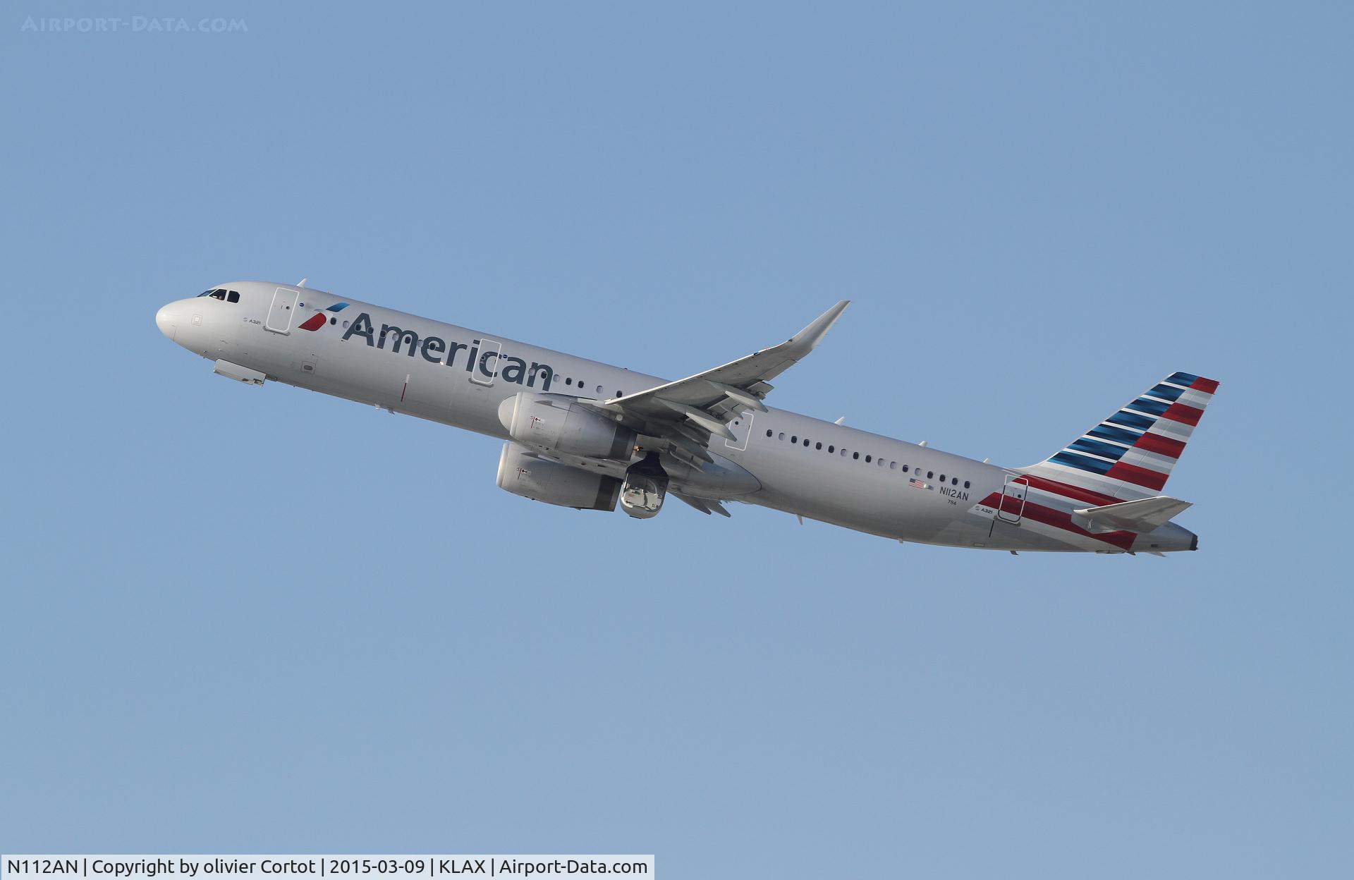 N112AN, 2014 Airbus A321-231 C/N 5991, taking off