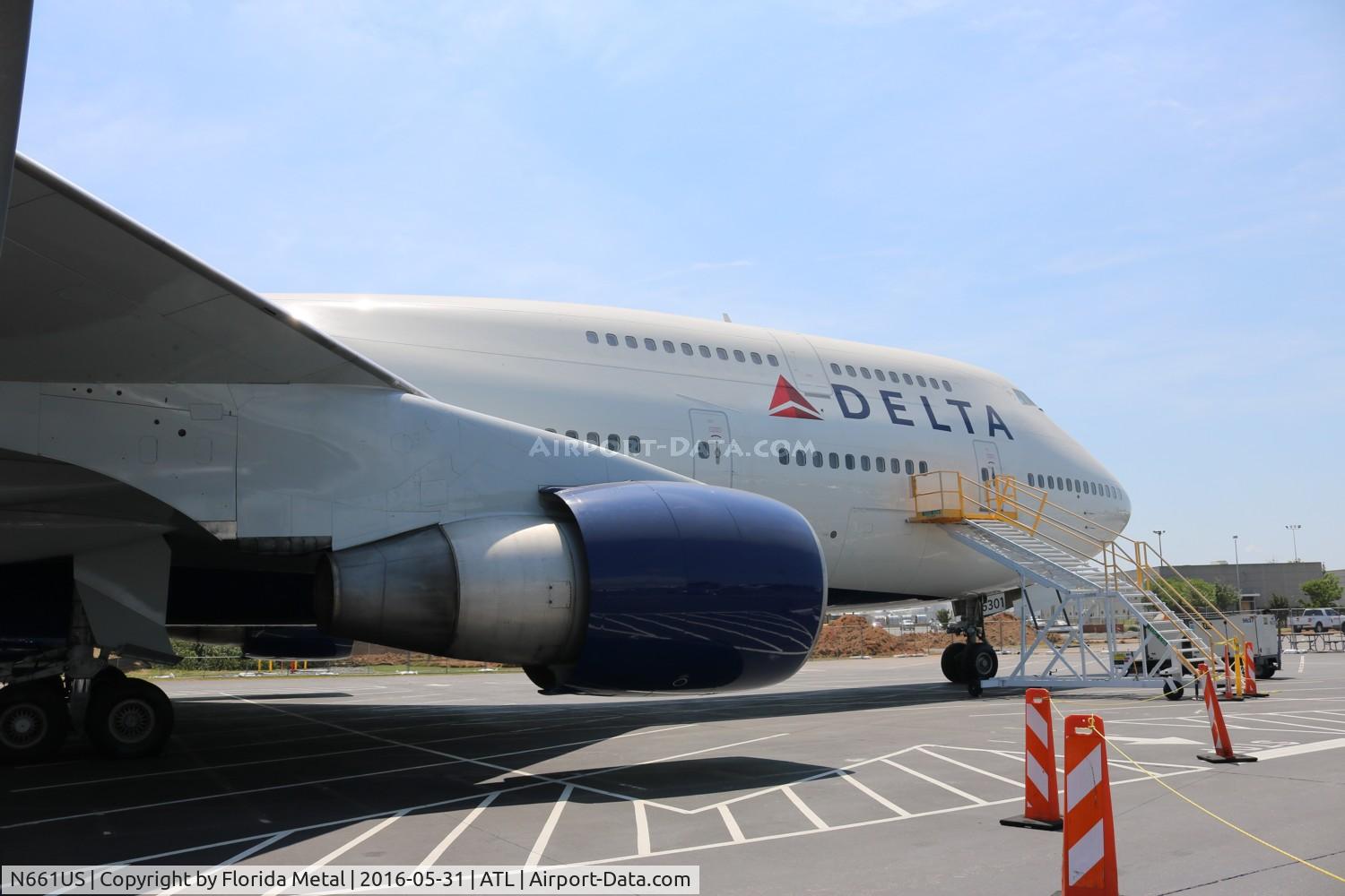 N661US, 1989 Boeing 747-451 C/N 23719, Delta 747-400 at Delta Museum Atlanta