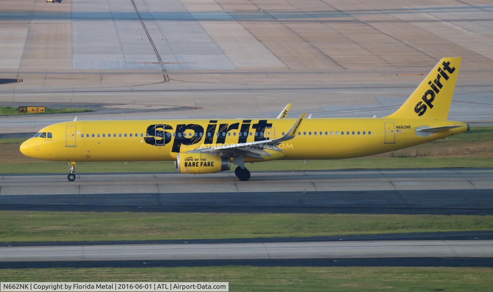 N662NK, 2015 Airbus A321-231 C/N 6897, Spirit