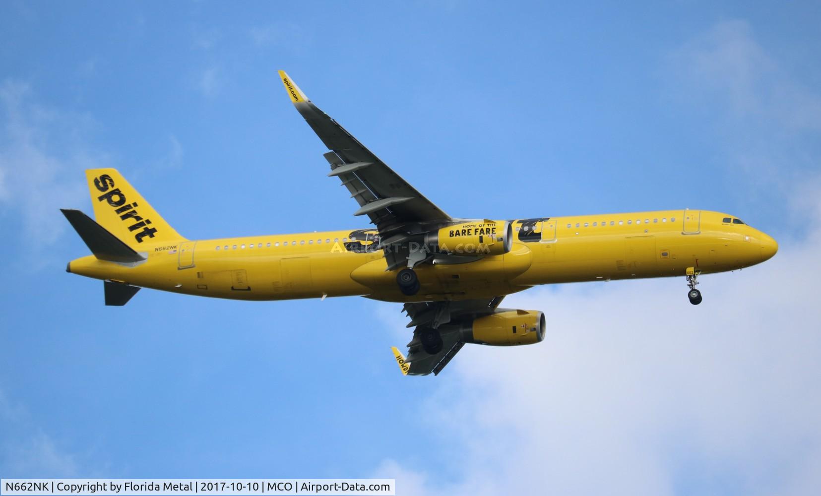 N662NK, 2015 Airbus A321-231 C/N 6897, Spirit